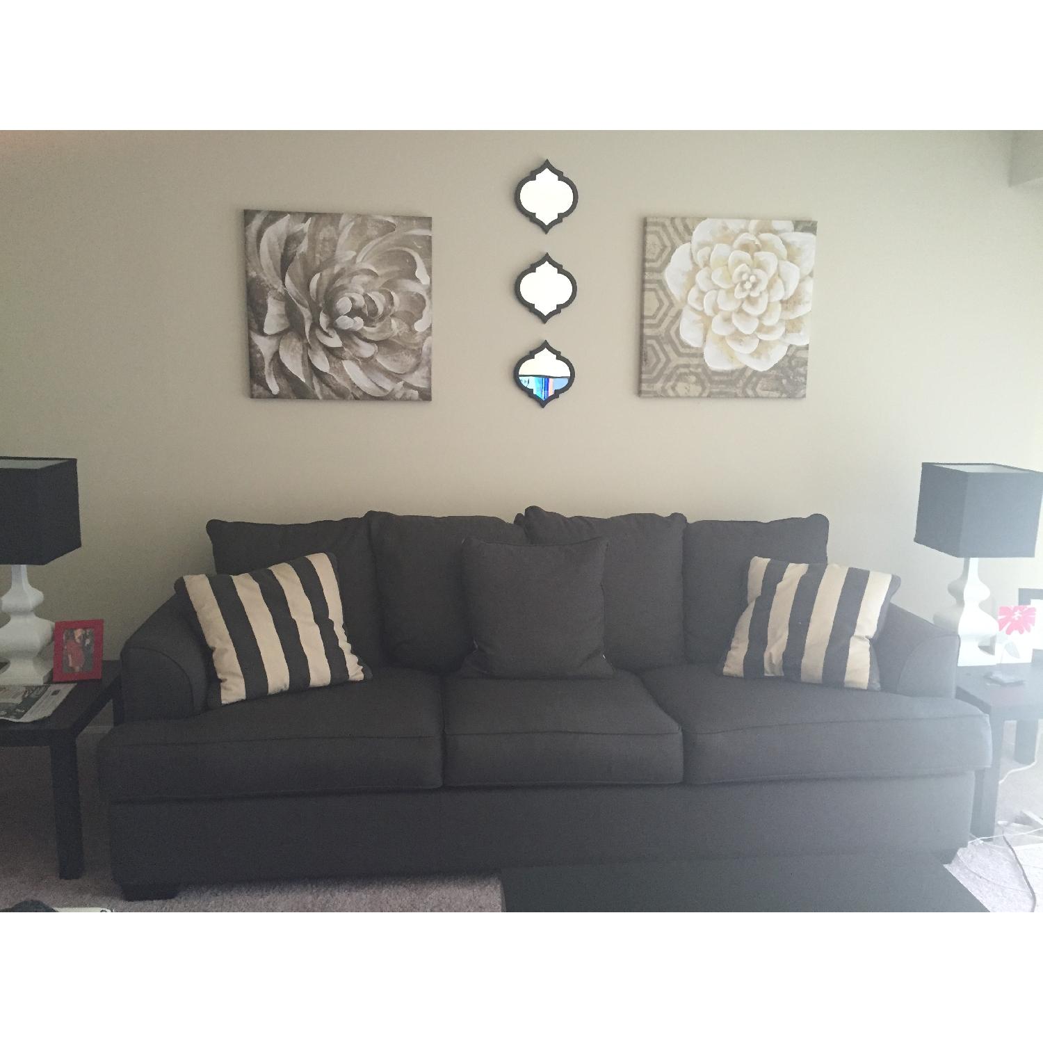 Ashley's Dark Grey Couch - image-1