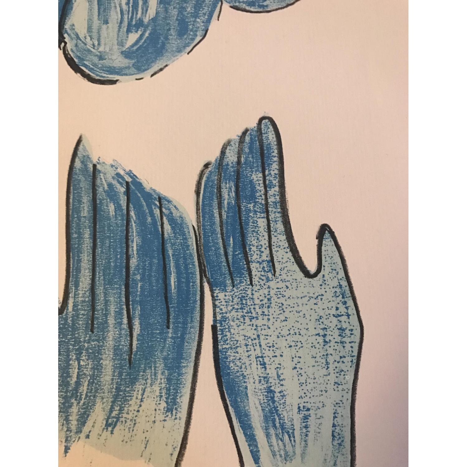 Signed & Numbered Chagall Lithograph - Blue Clown - image-4