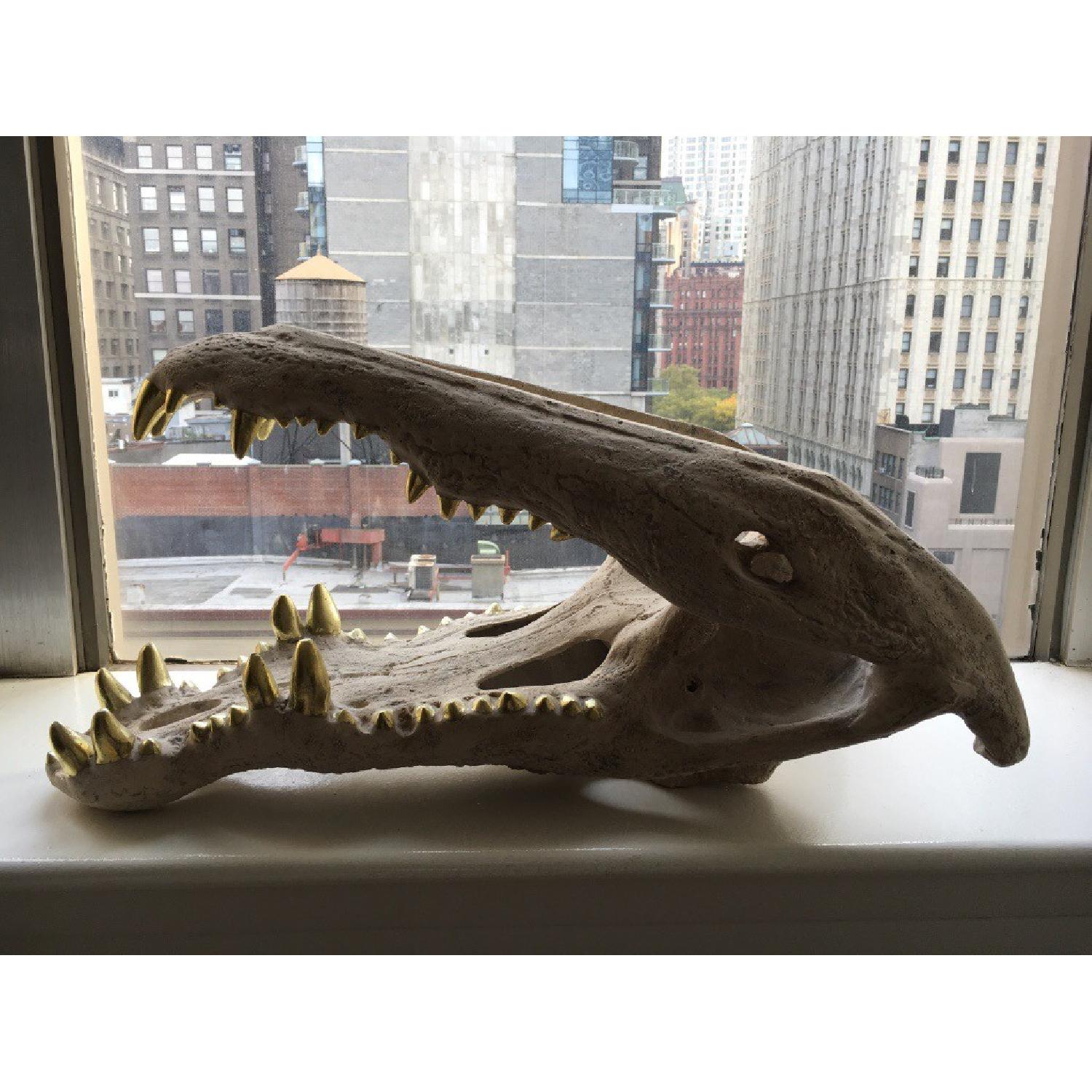 Replica Crocodile & Sabertooth Tiger Skull - image-1