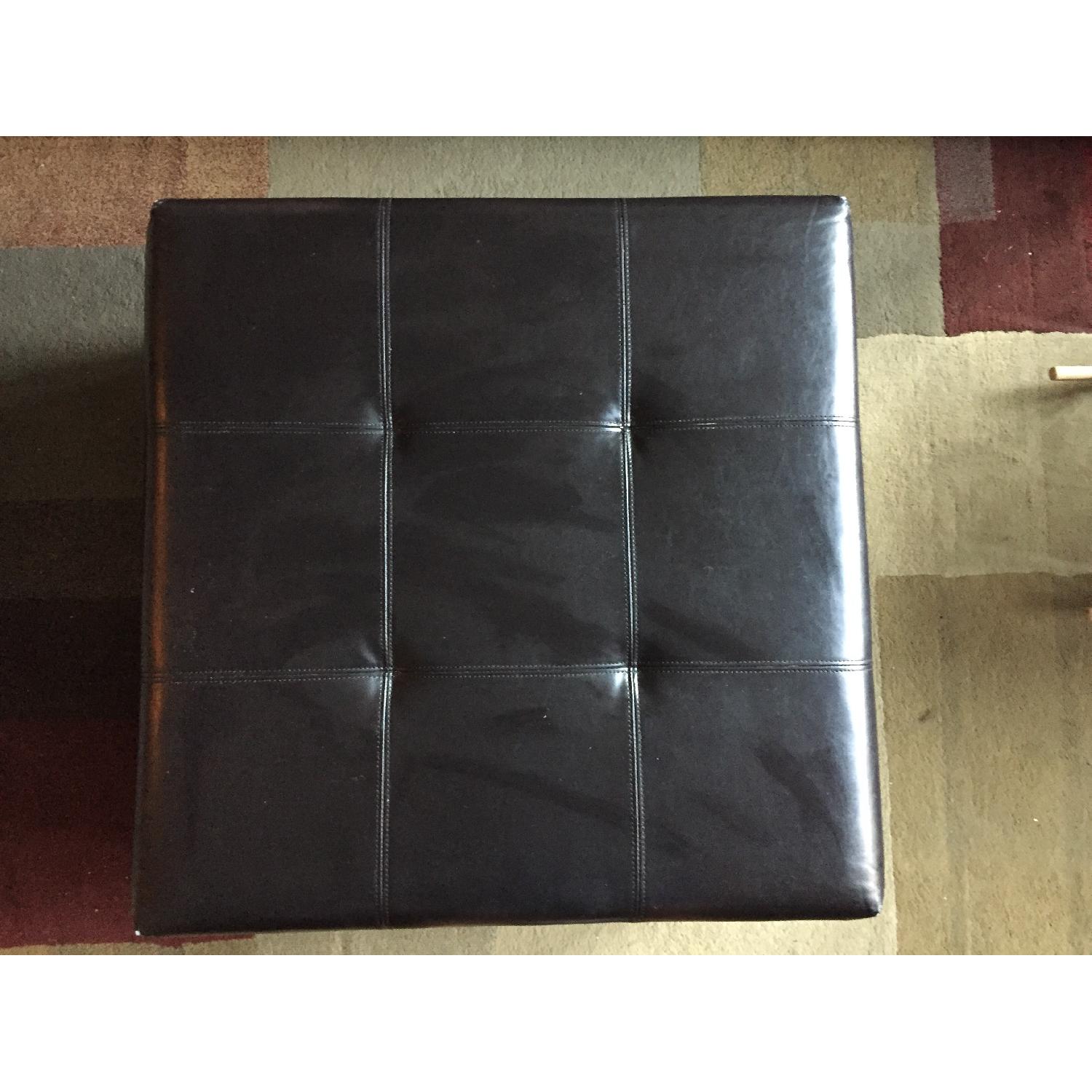 Black Ottoman Coffee Table w/ Storage - image-3