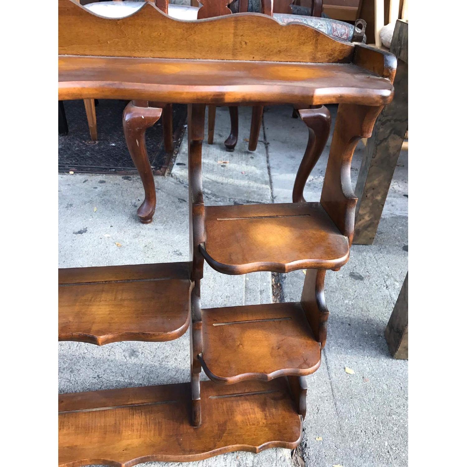 1960s Vintage Wooden Wall Shelving Unit - image-4