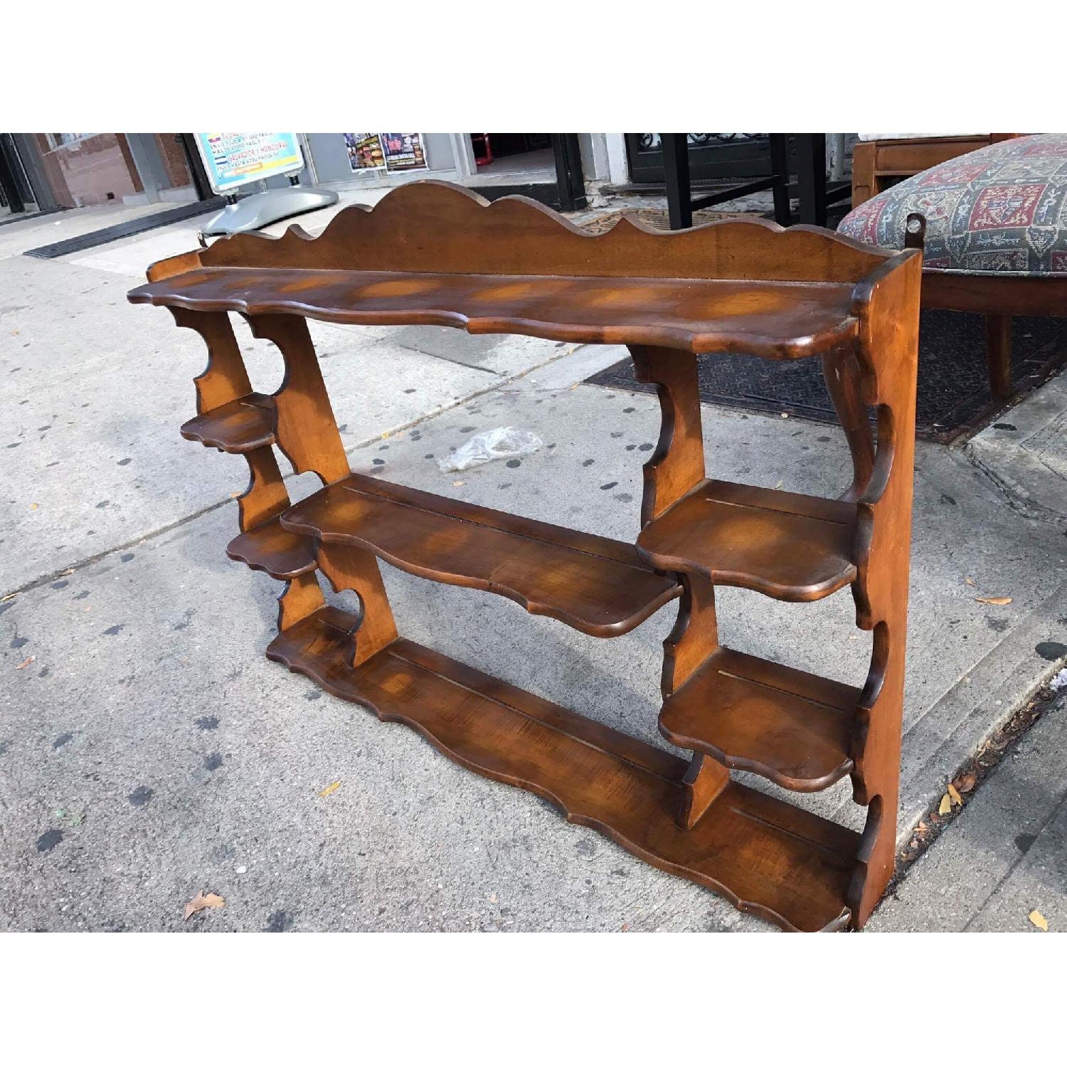 1960s Vintage Wooden Wall Shelving Unit - image-11