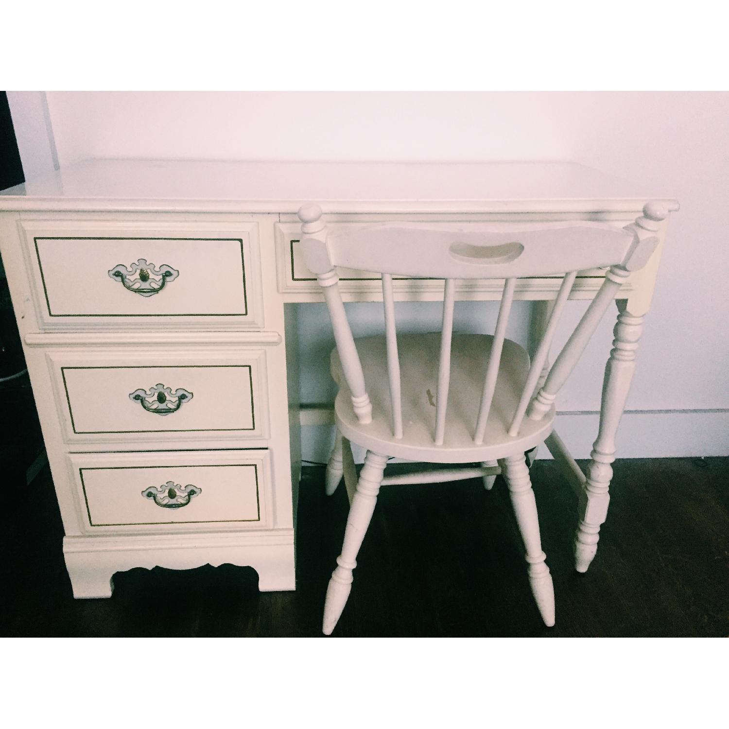 Vintage Bassett Desk & Chair - image-1