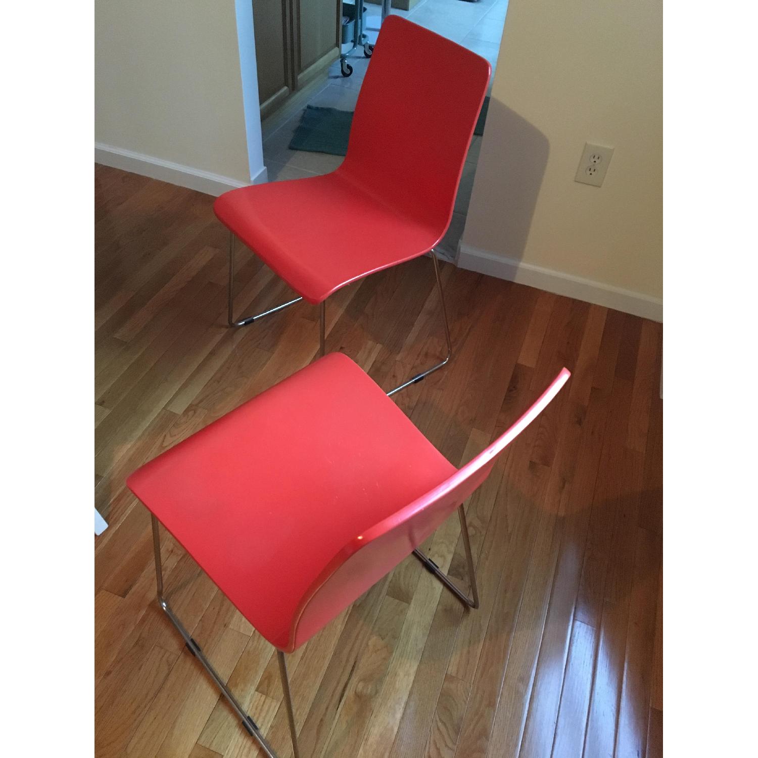 CB2 Orange Chairs - image-2