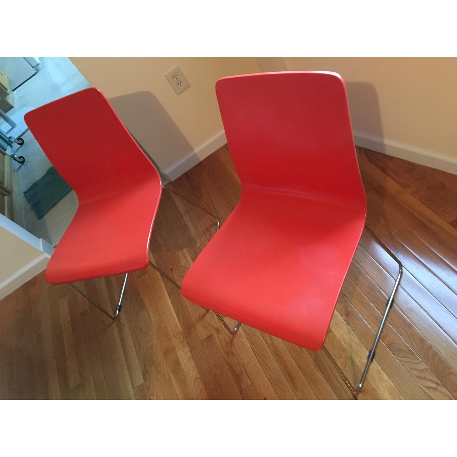 CB2 Orange Chairs - image-3