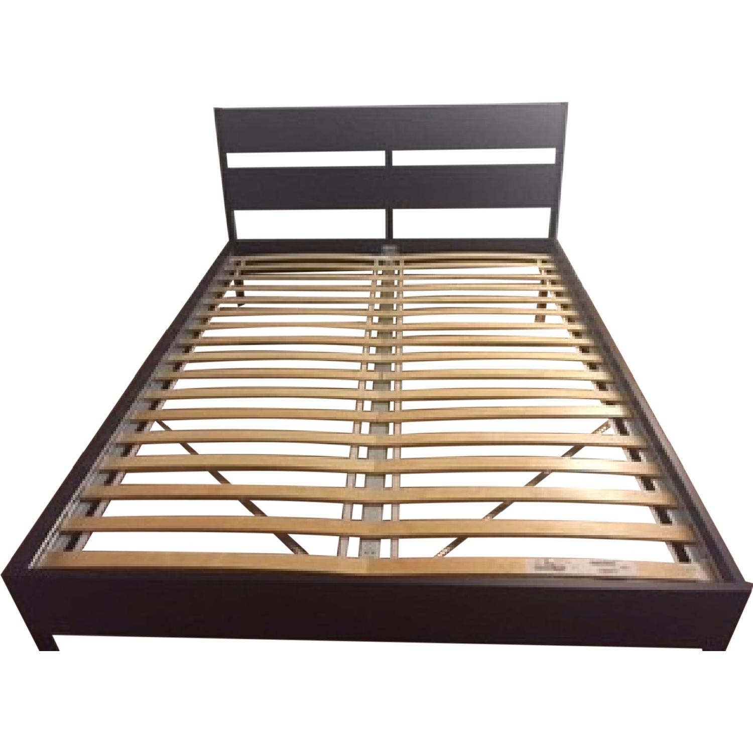 Ikea Trysil Queen Size Bed Frame w/ Slats AptDeco
