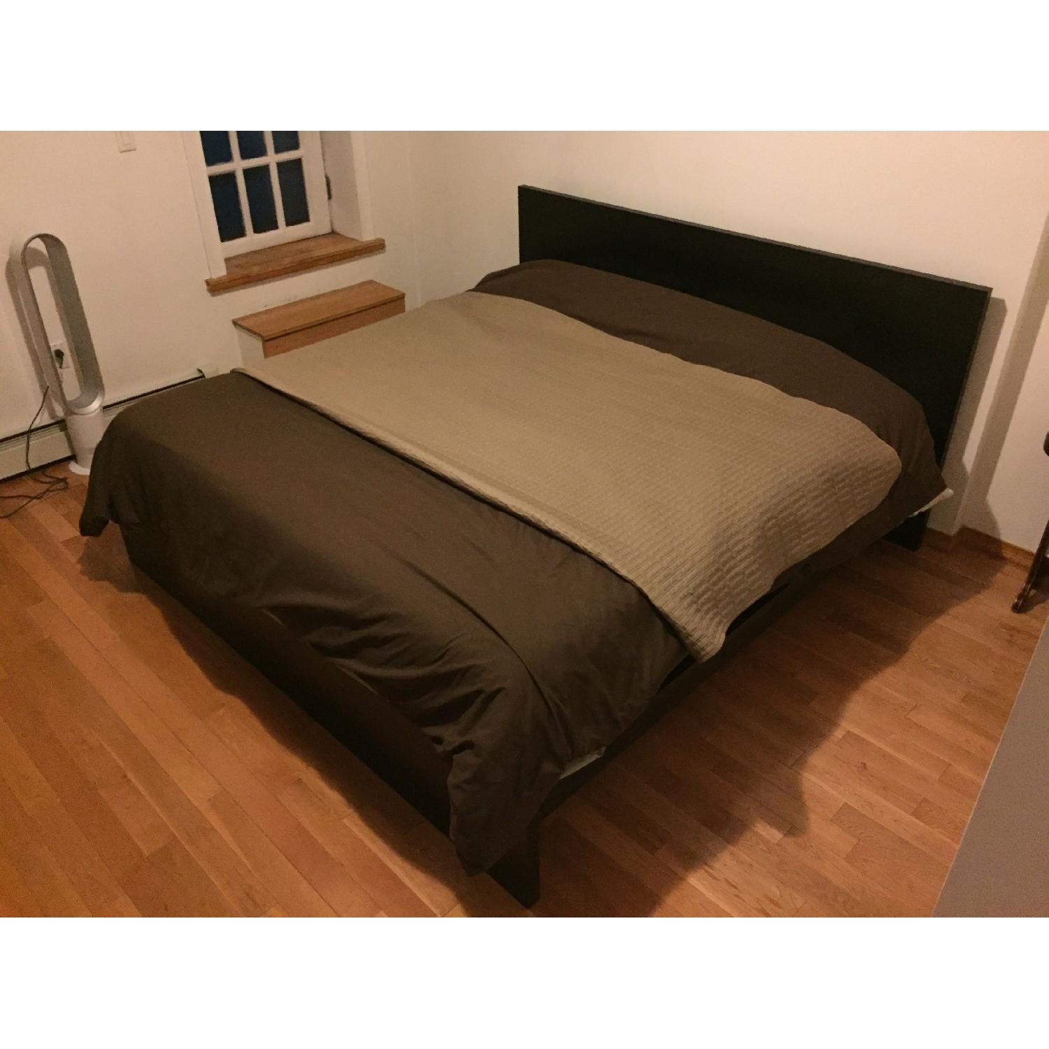 Ikea Malm King Size Bed Frame w/ Lonset Slatted Bed Base - image-3
