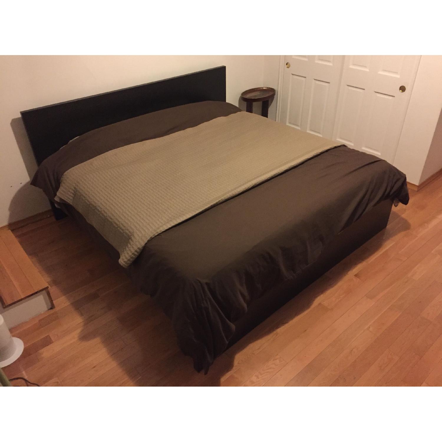 Ikea Malm King Size Bed Frame w/ Lonset Slatted Bed Base - image-4