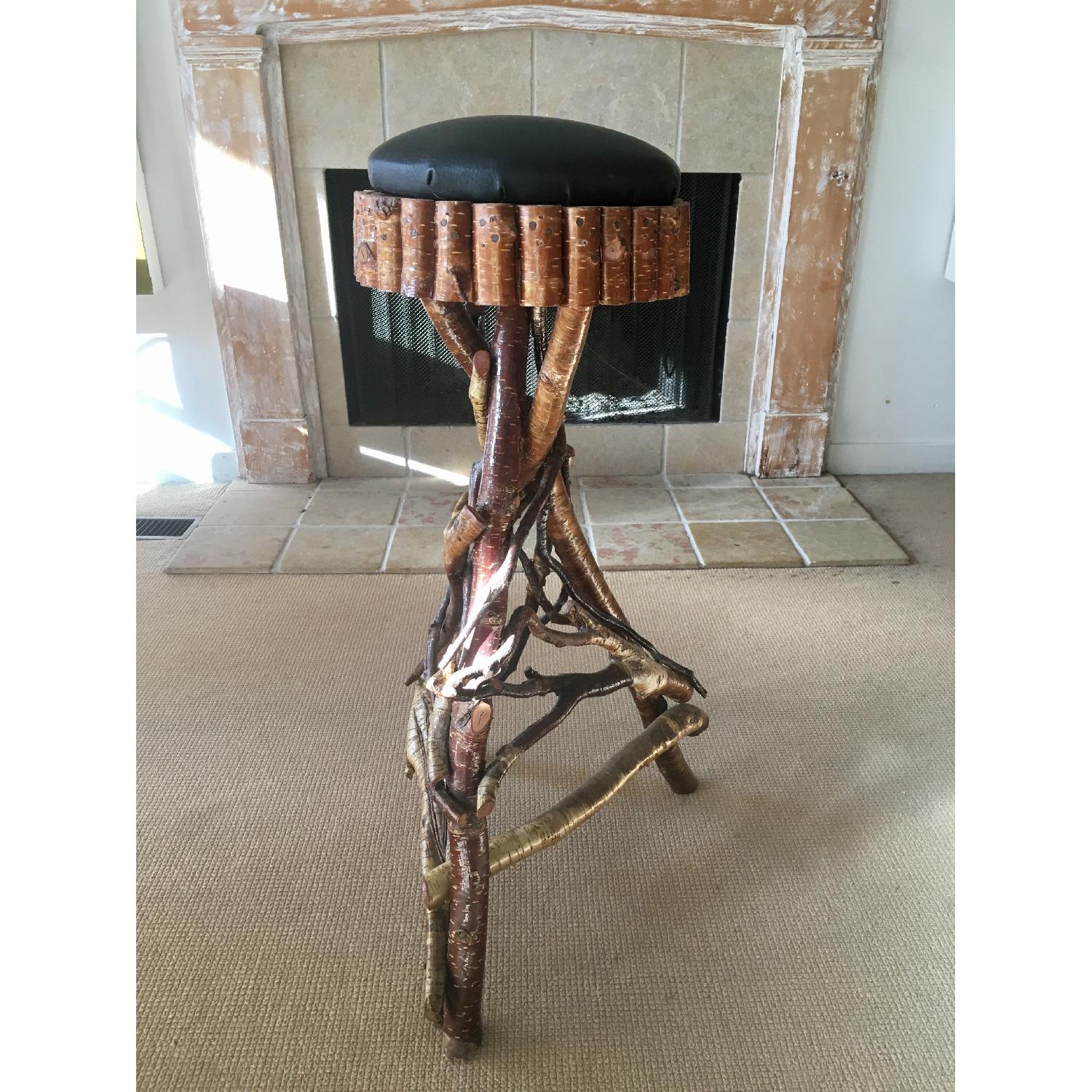 Hand Crafted Adirondack Stool - image-2