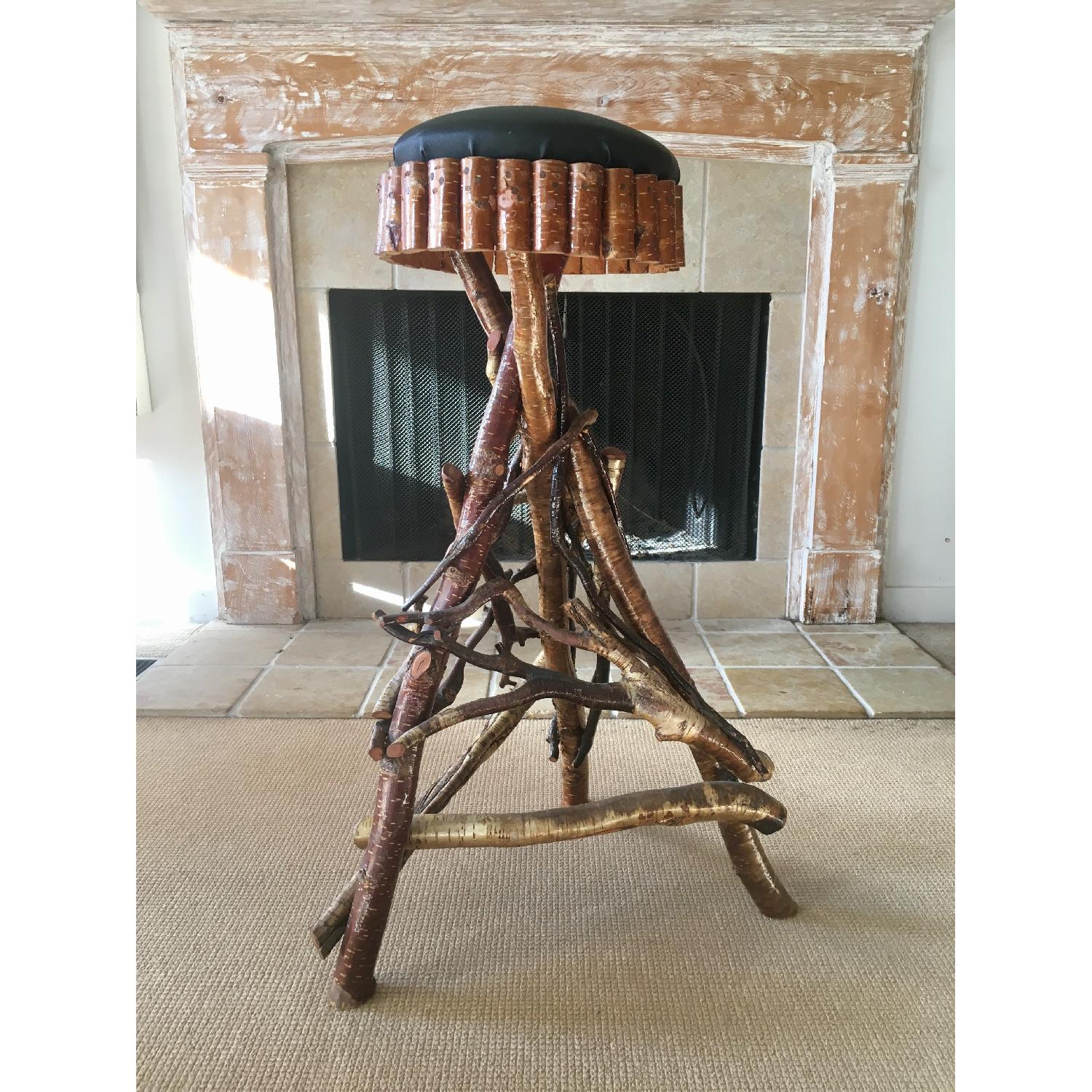 Hand Crafted Adirondack Stool - image-4