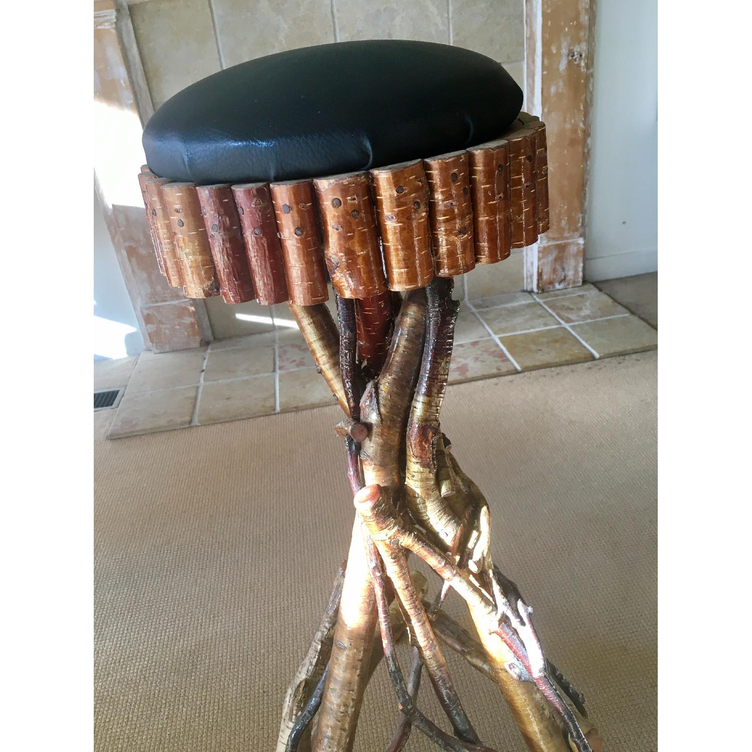 Hand Crafted Adirondack Stool - image-5