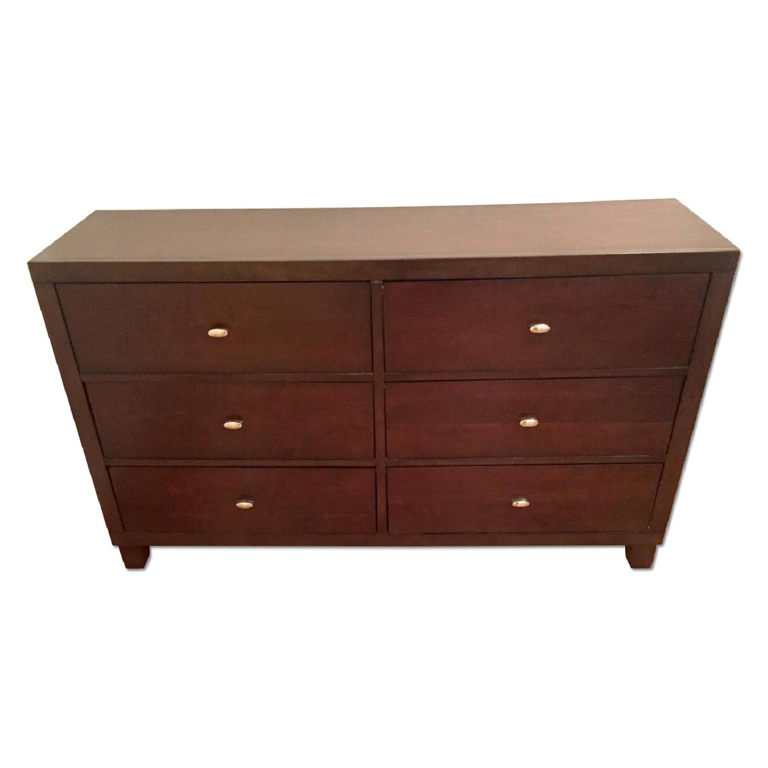 Coaster Fine Furniture Espresso Wood 6 Drawer Dresser Aptdeco