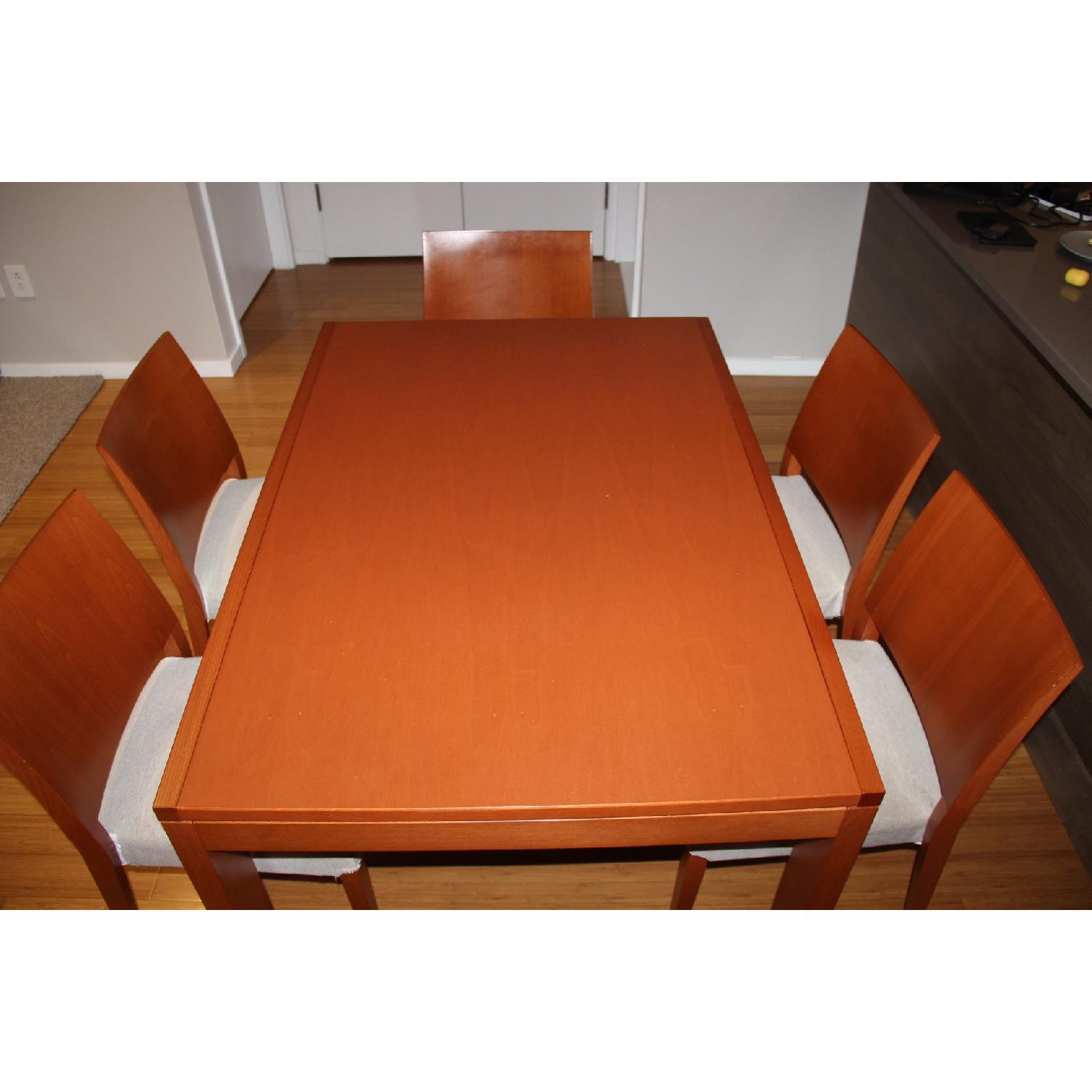 Calligaris Extendable Dining Table w/ 6 Chairs - image-1