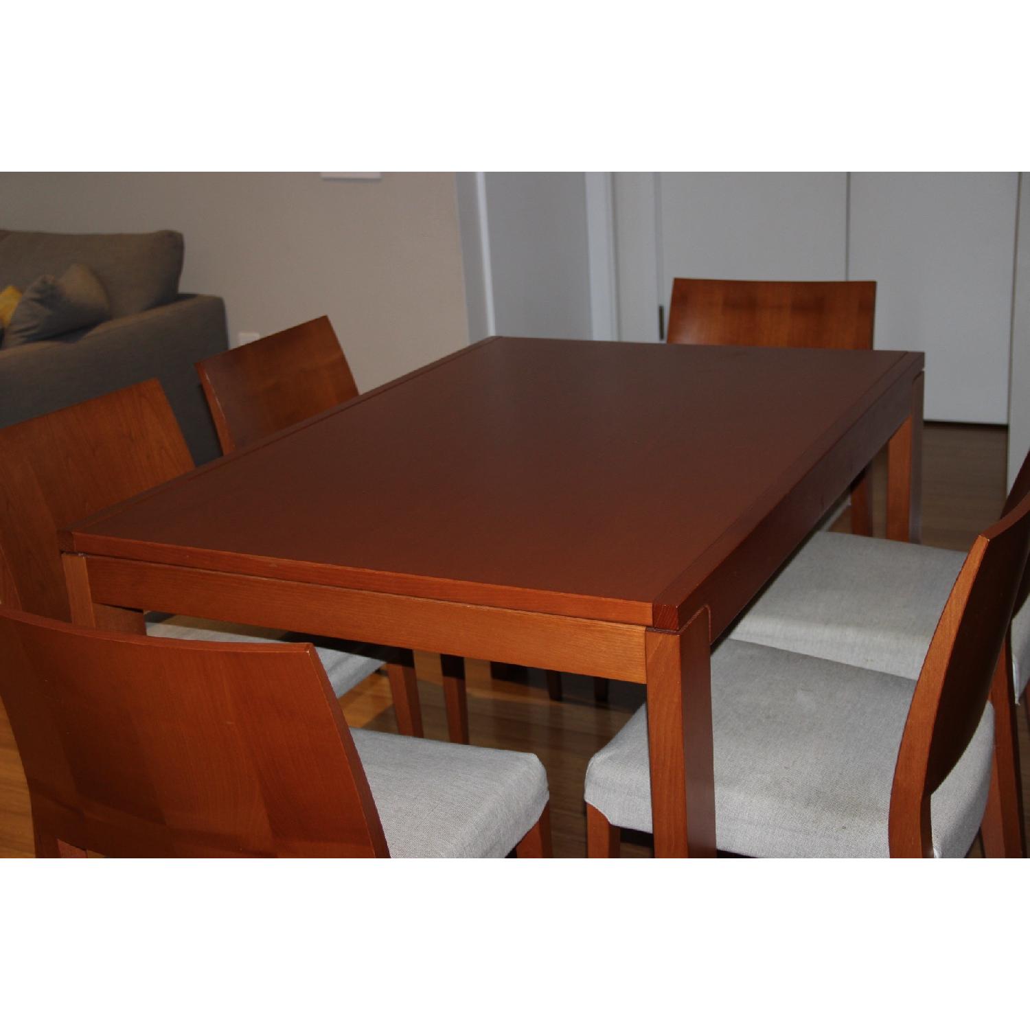 Calligaris Extendable Dining Table w/ 6 Chairs - image-2