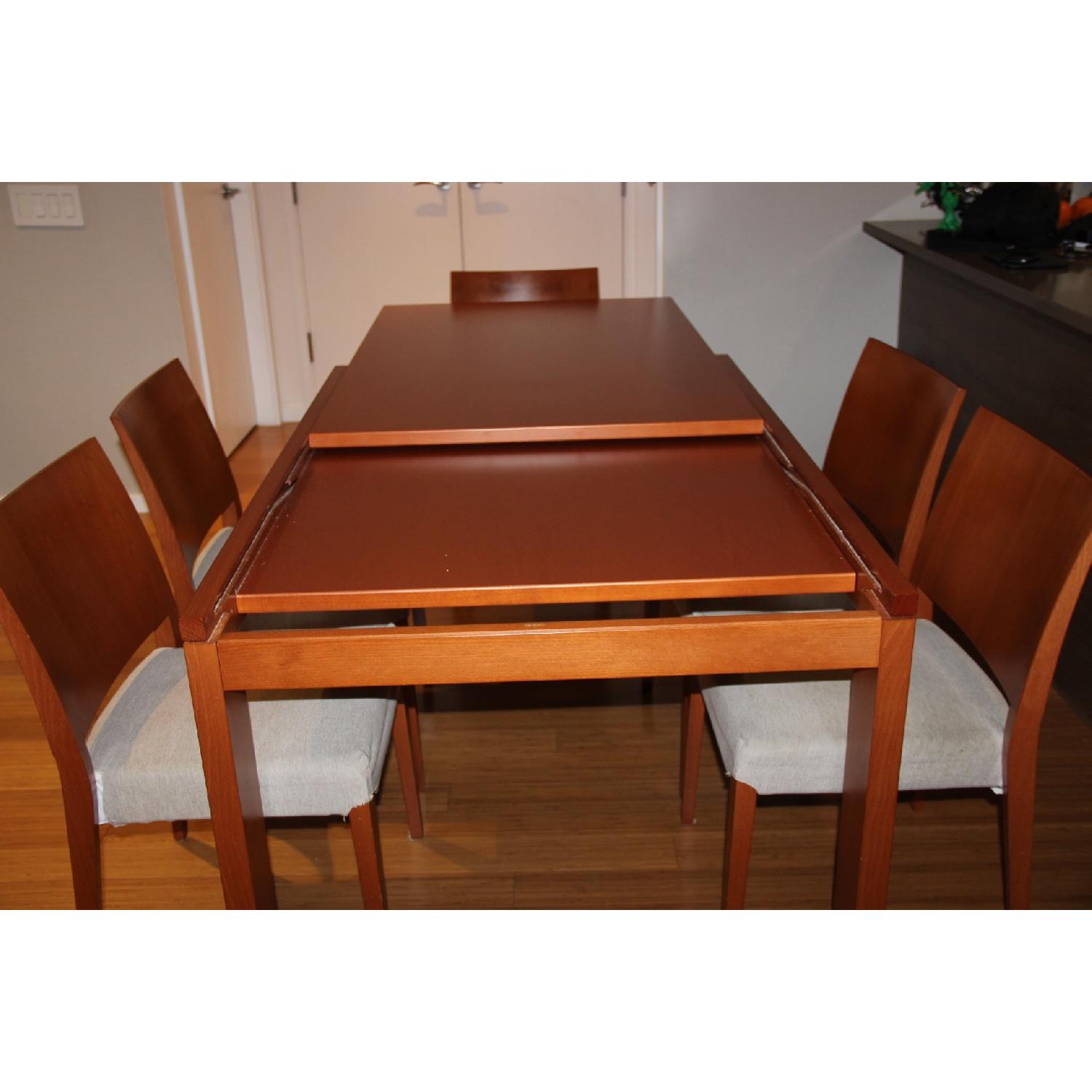 Calligaris Extendable Dining Table w/ 6 Chairs - image-4