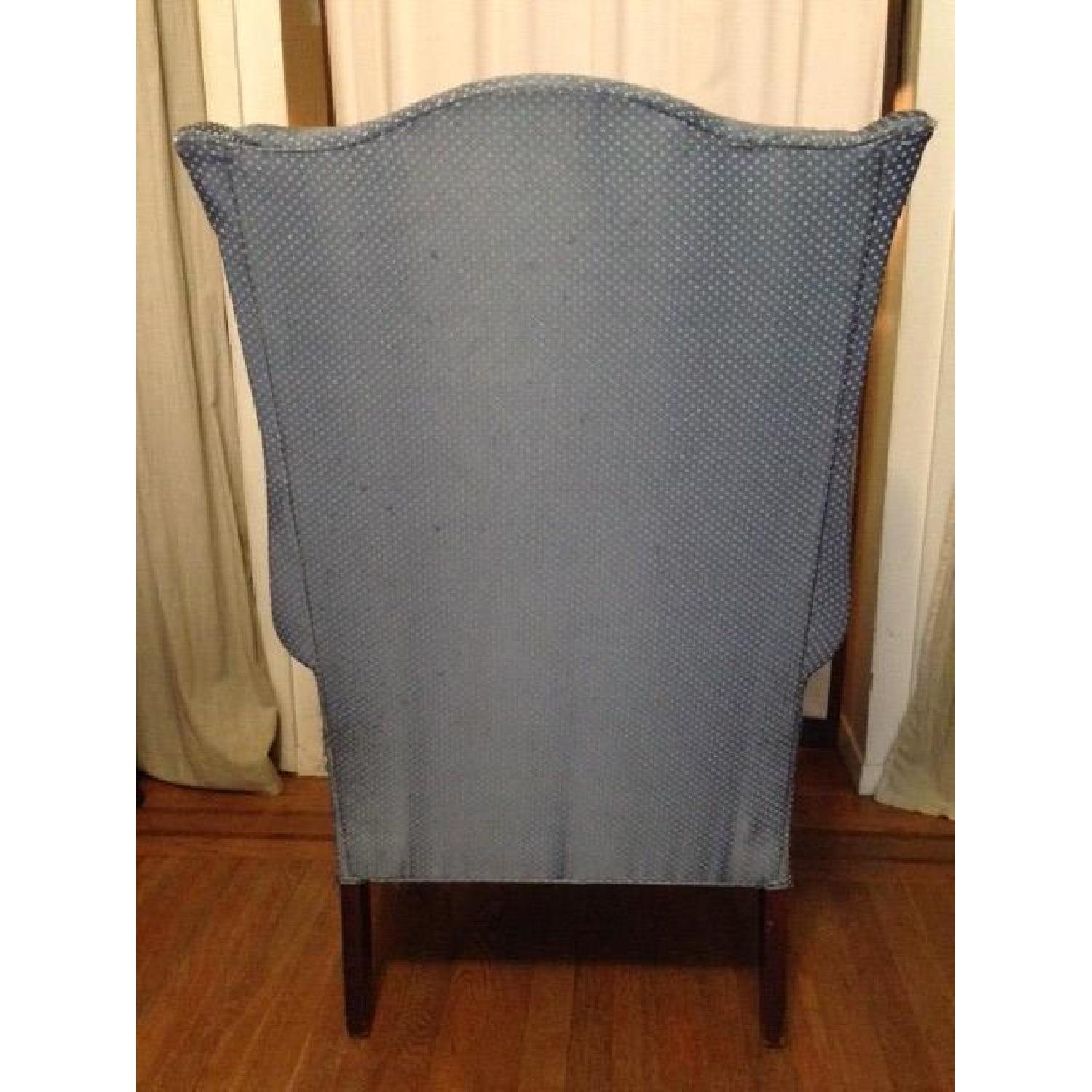 Colonial Blue Wingback Chair - image-2