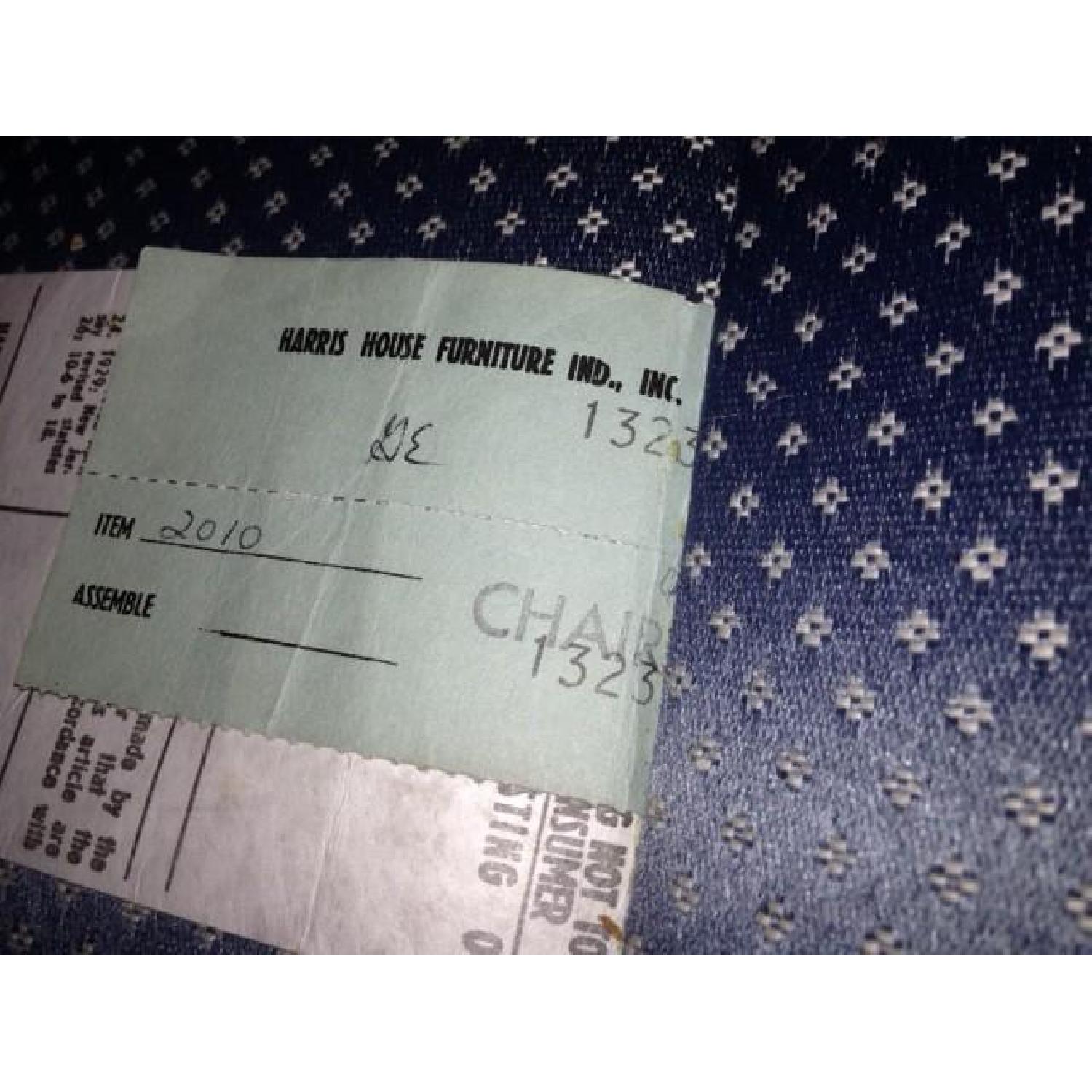 Colonial Blue Wingback Chair - image-4