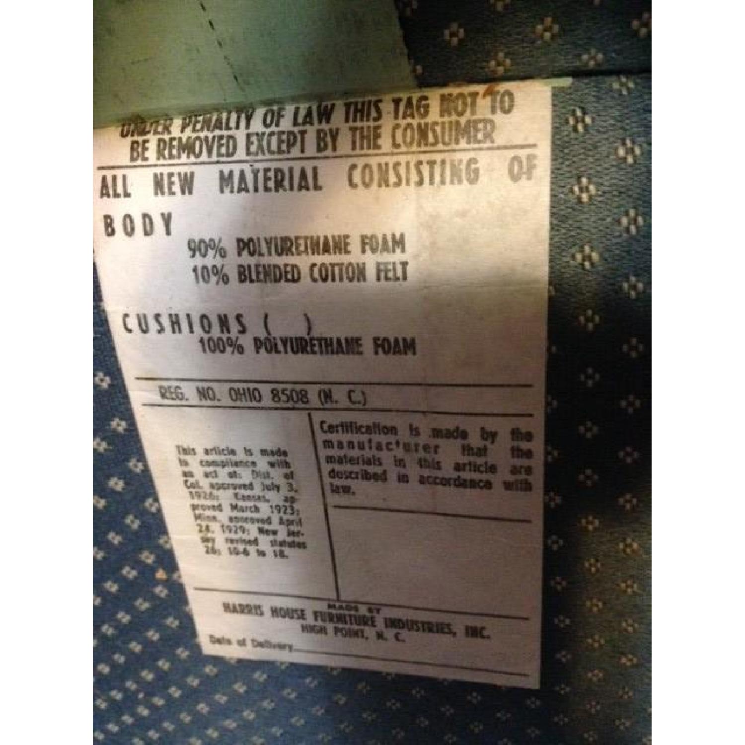 Colonial Blue Wingback Chair - image-5