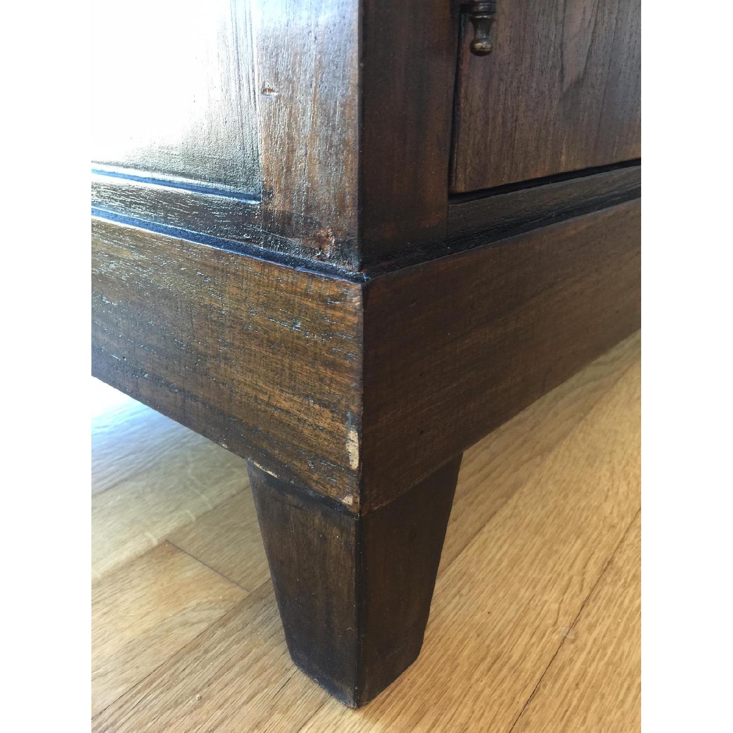 Large Dark Wood TV Table - image-4