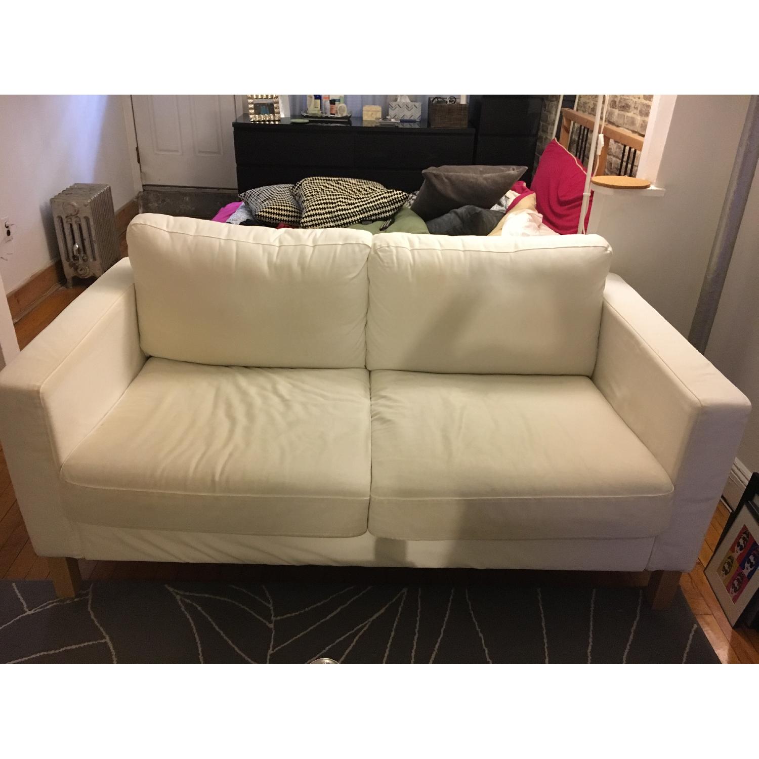 Ikea Loveseat in White - image-1