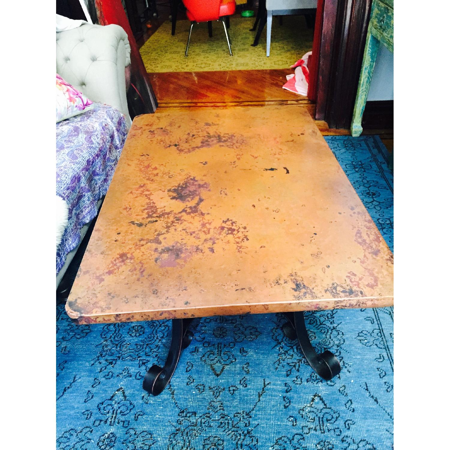 Arhaus Copper Coffee Table - image-1