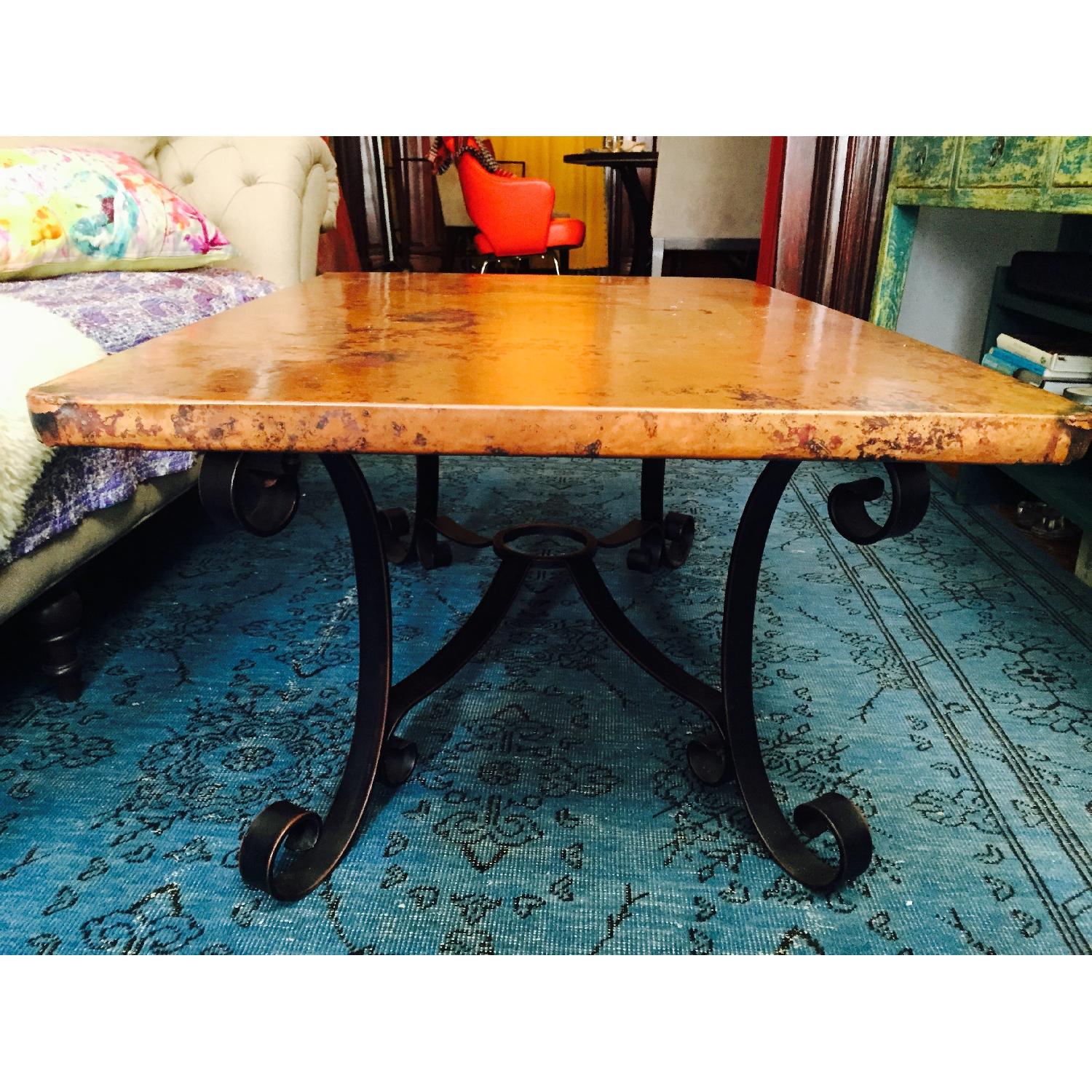 Arhaus Copper Coffee Table AptDeco