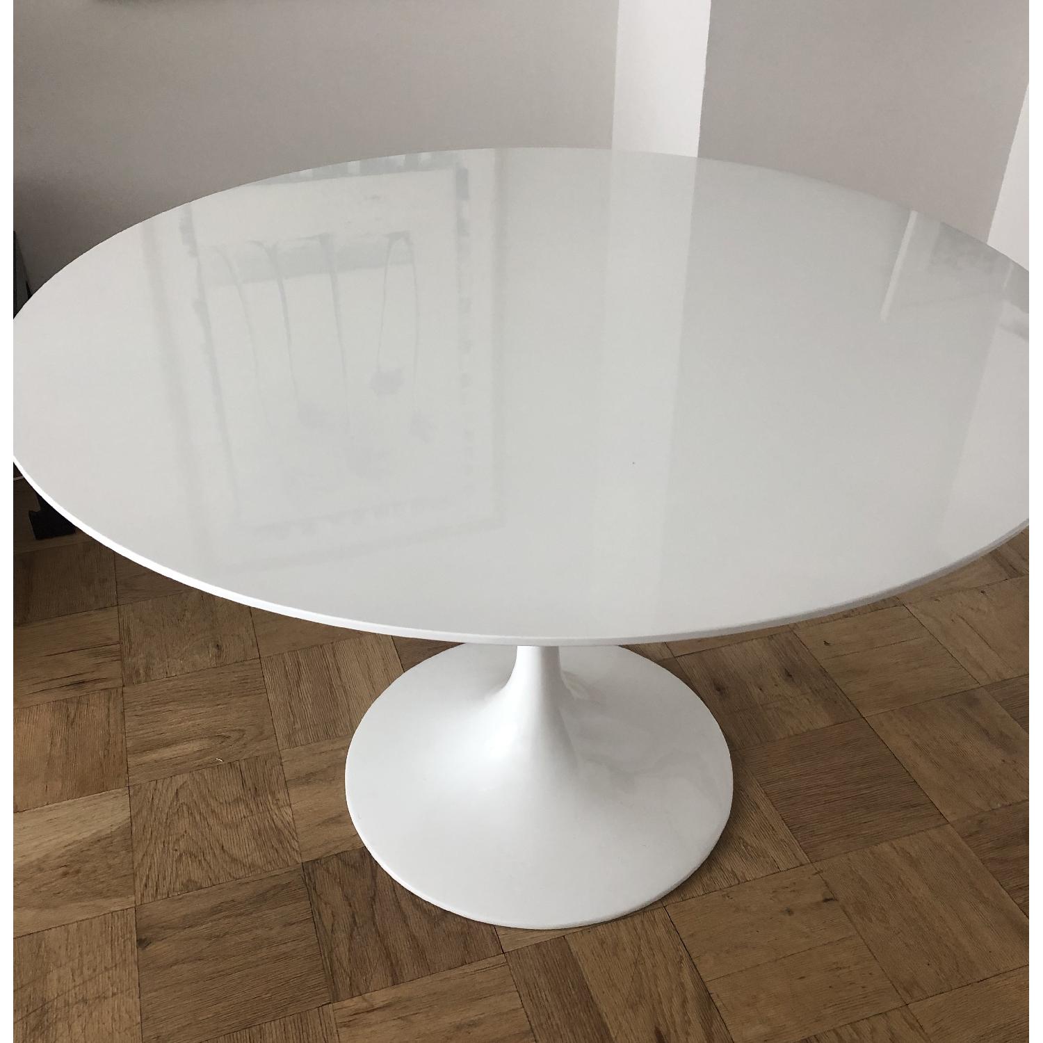Candelabra Home White Round Dining Table - image-2