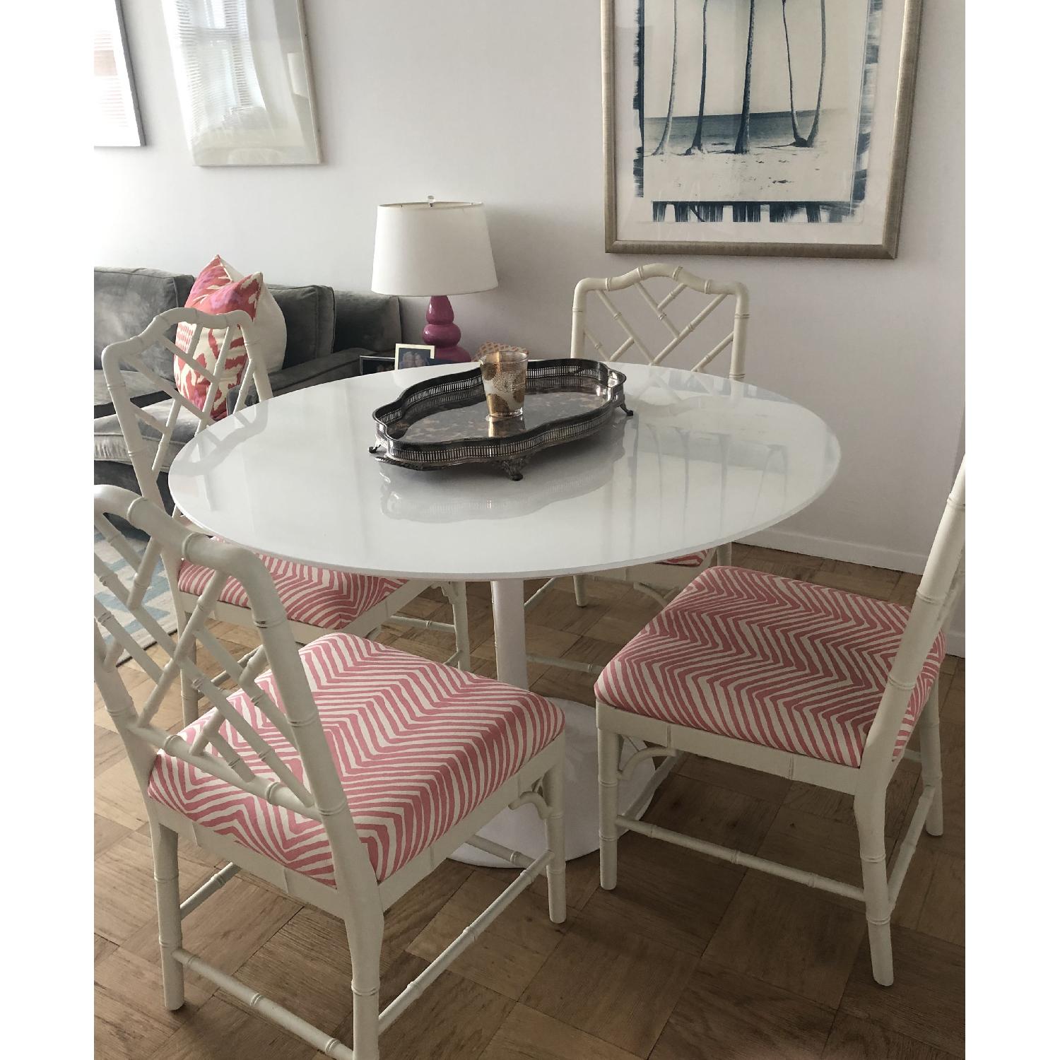 Candelabra Home White Round Dining Table - image-3