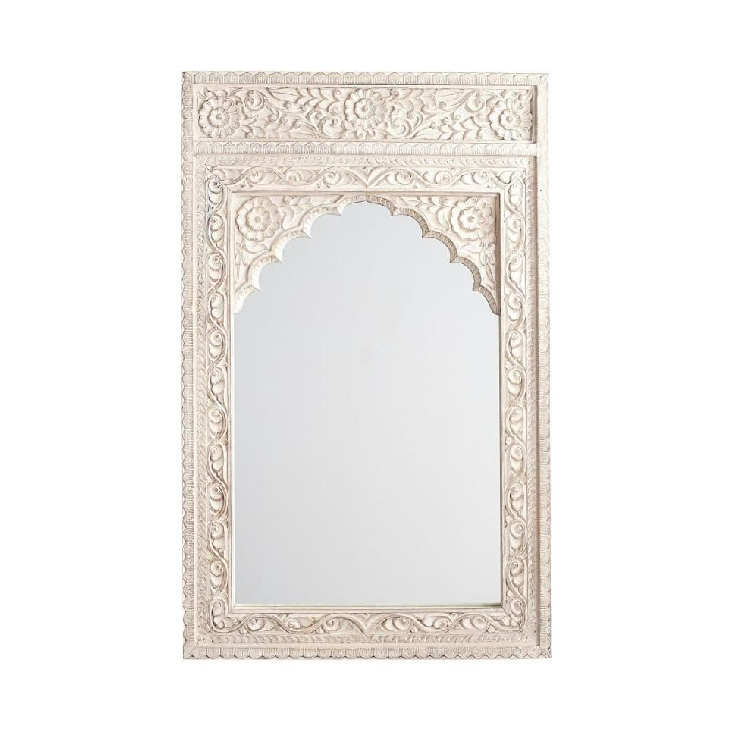 Wisteria Carved Moroccan Wall Mirror AptDeco