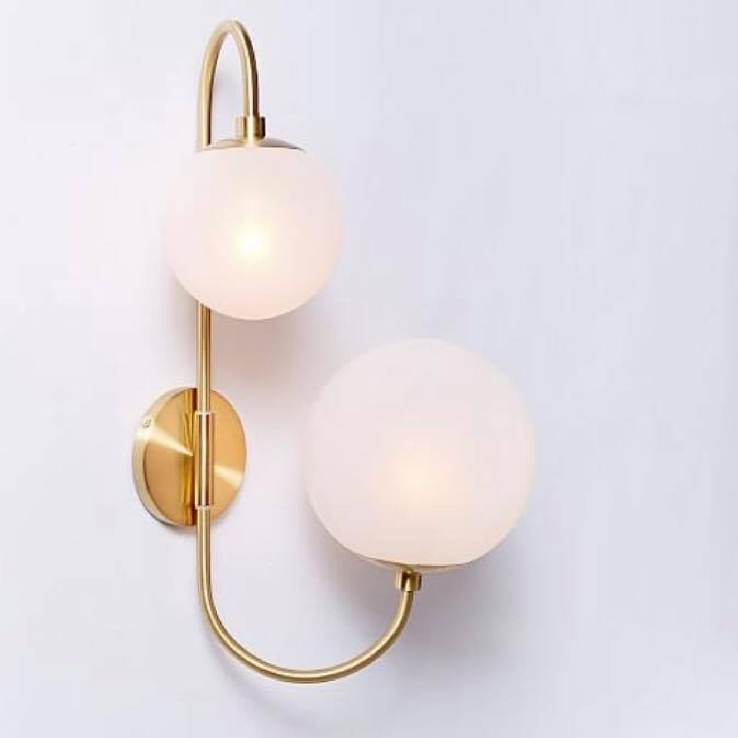 West Elm Pelle Asymmetrical Brass Scoonce - image-4