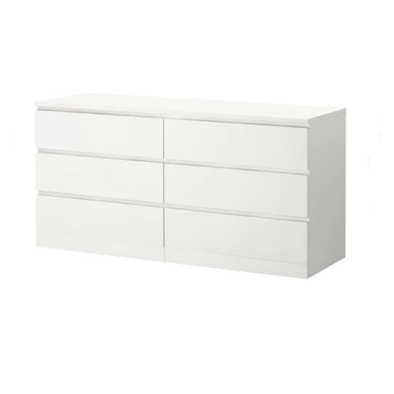 Ikea Malm 6 Drawer Dresser - image-0
