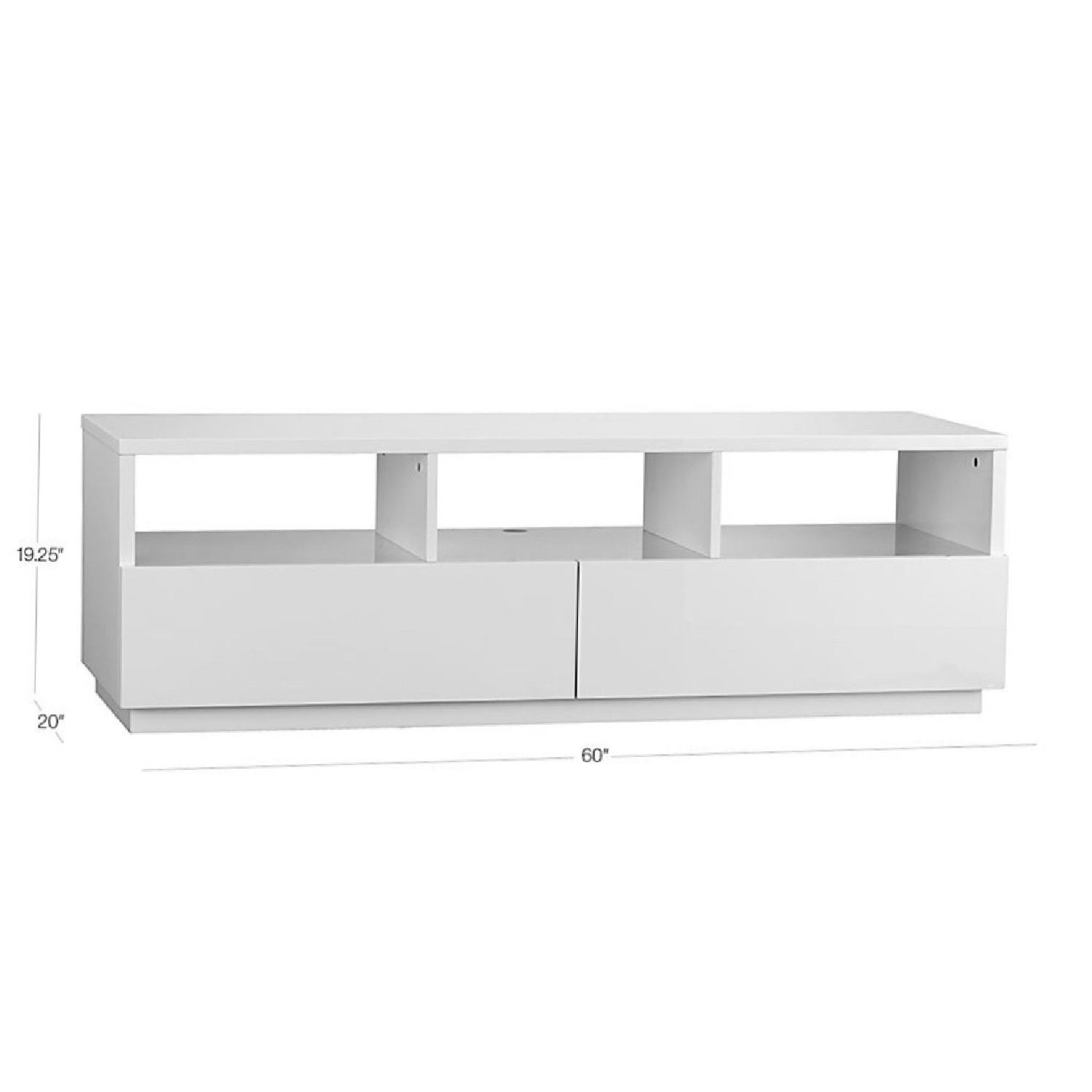 CB2 Chill White Media Console - image-1