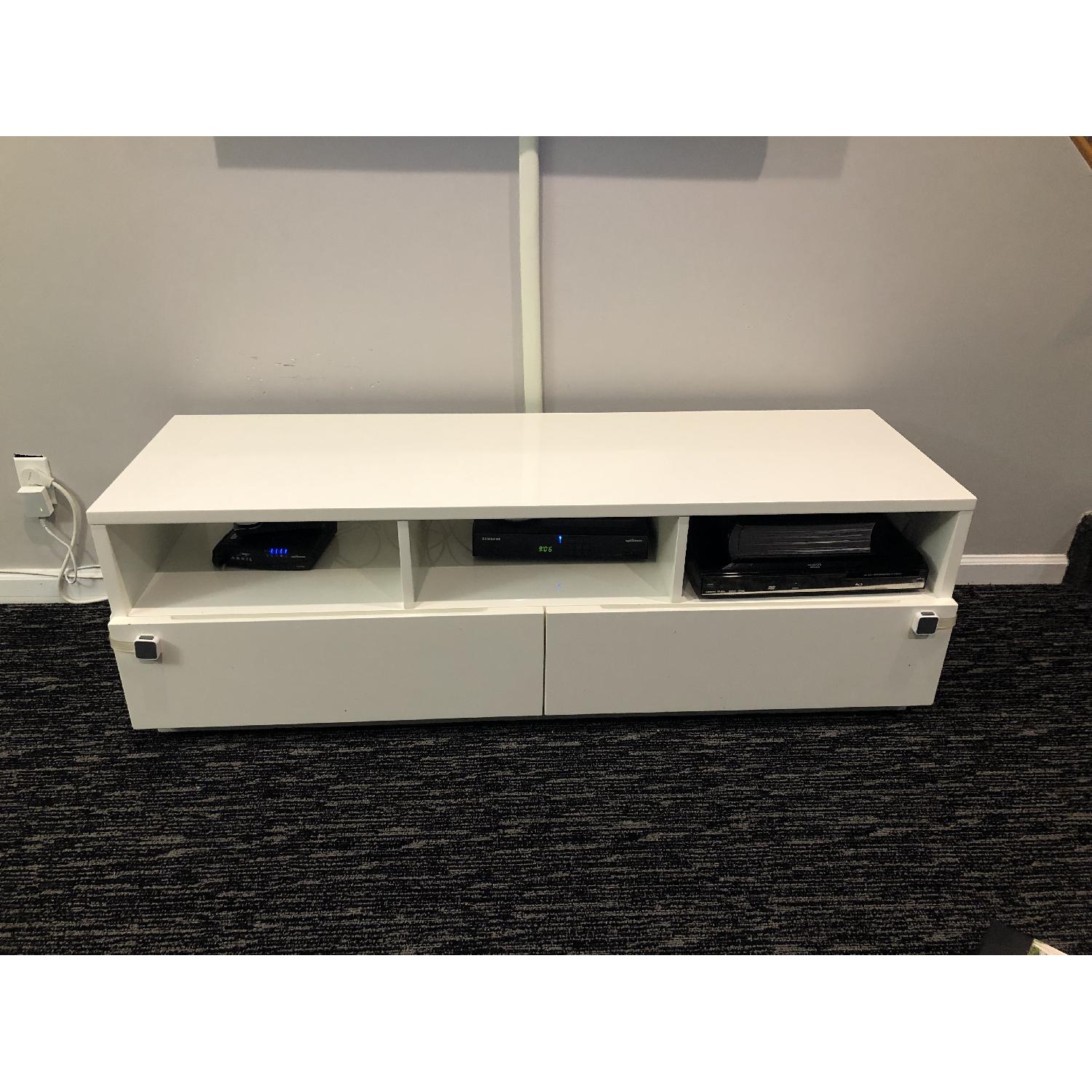 CB2 Chill White Media Console - image-2