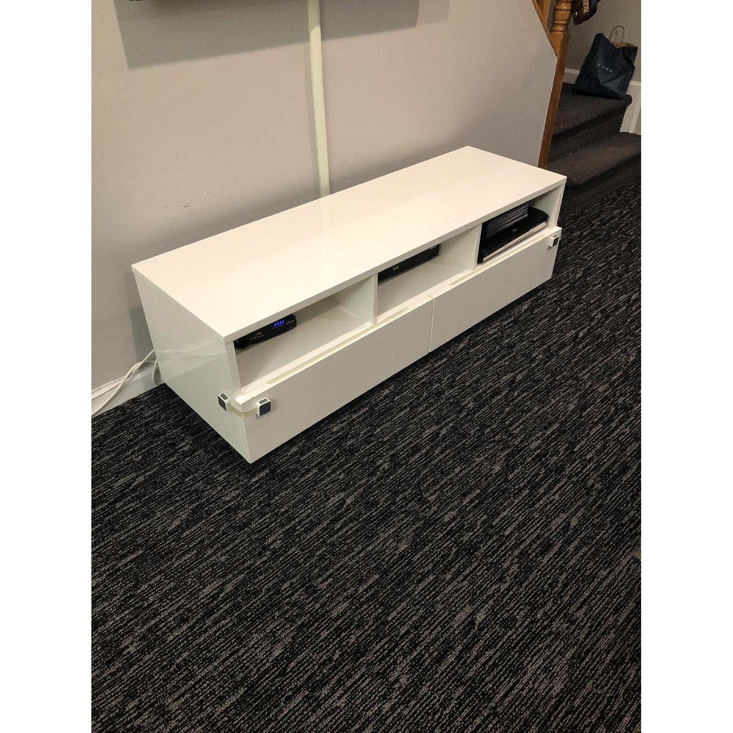 CB2 Chill White Media Console - image-5