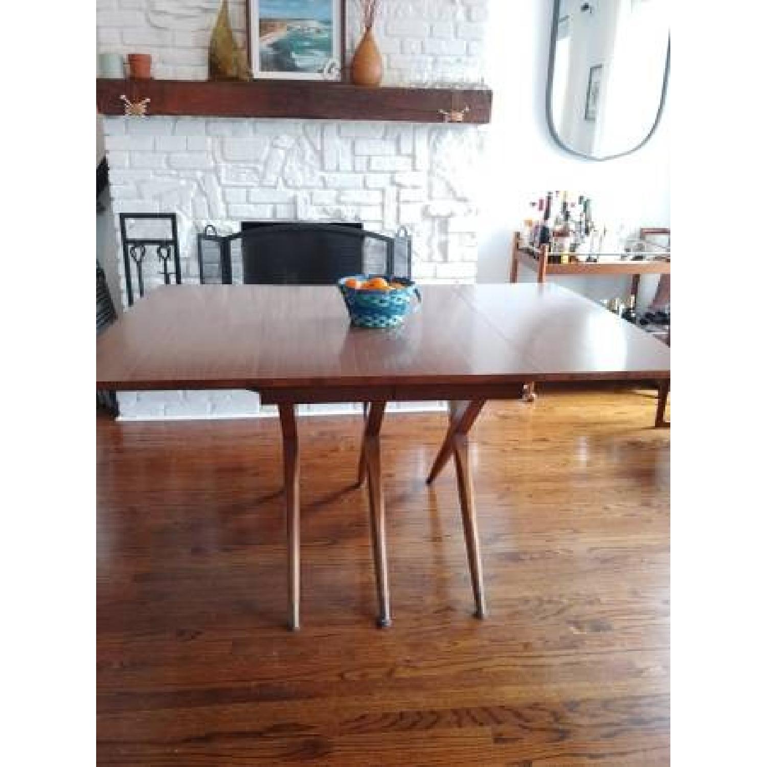 Vintage Mid-Century Drop-Leaf Dining Table - image-2
