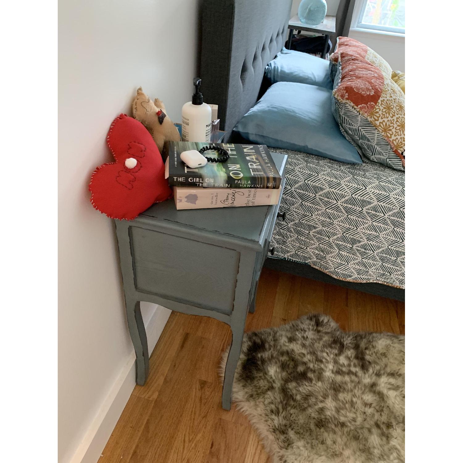 Rustic Teal Bedside Table - image-1