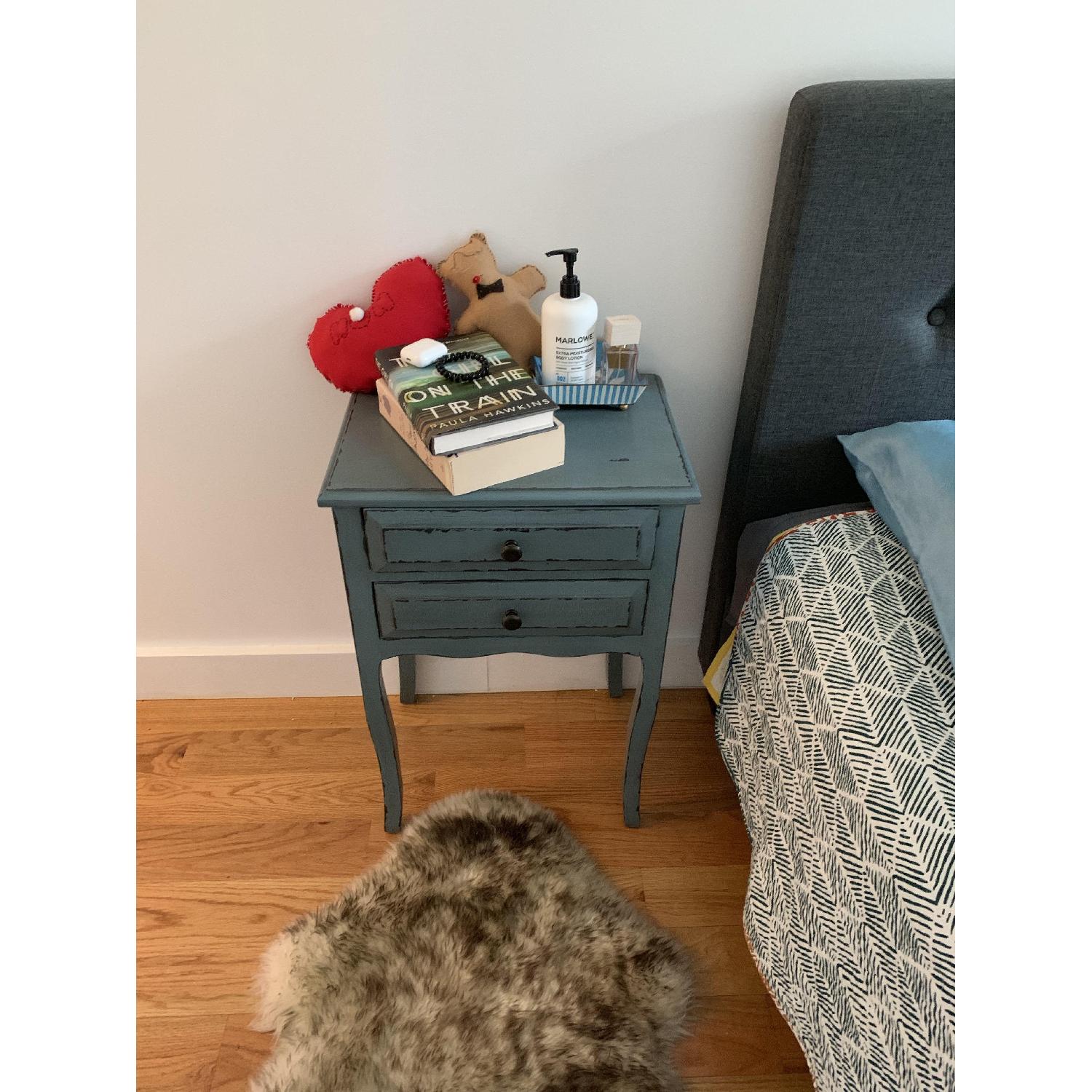 Rustic Teal Bedside Table - image-2