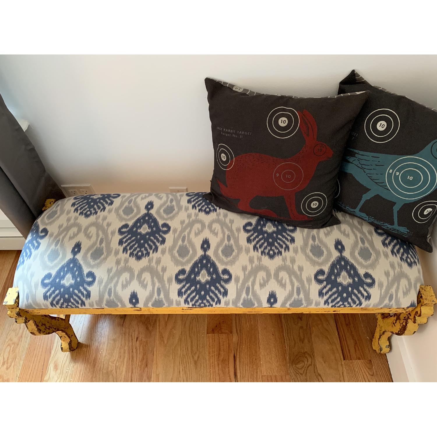Distressed Accent Bench - image-1