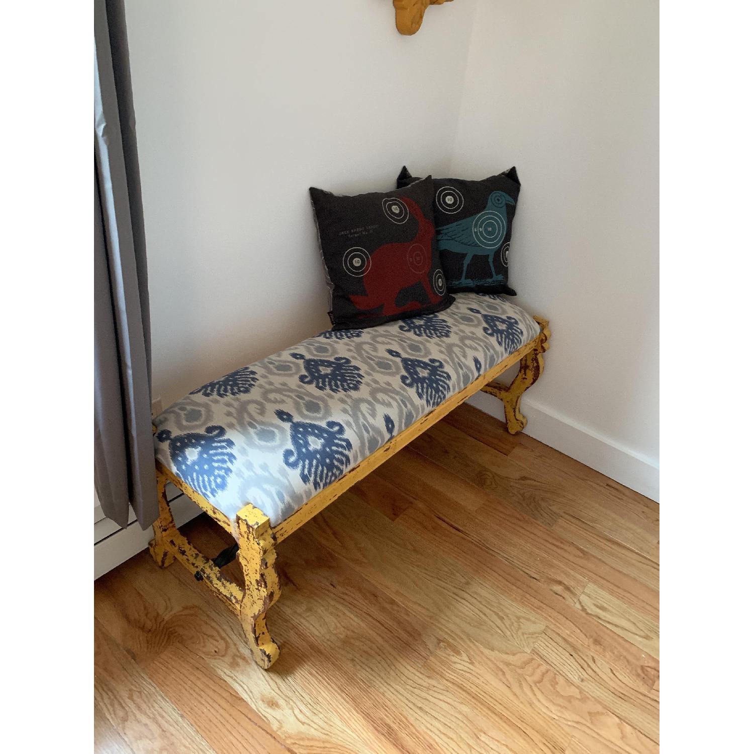 Distressed Accent Bench - image-2