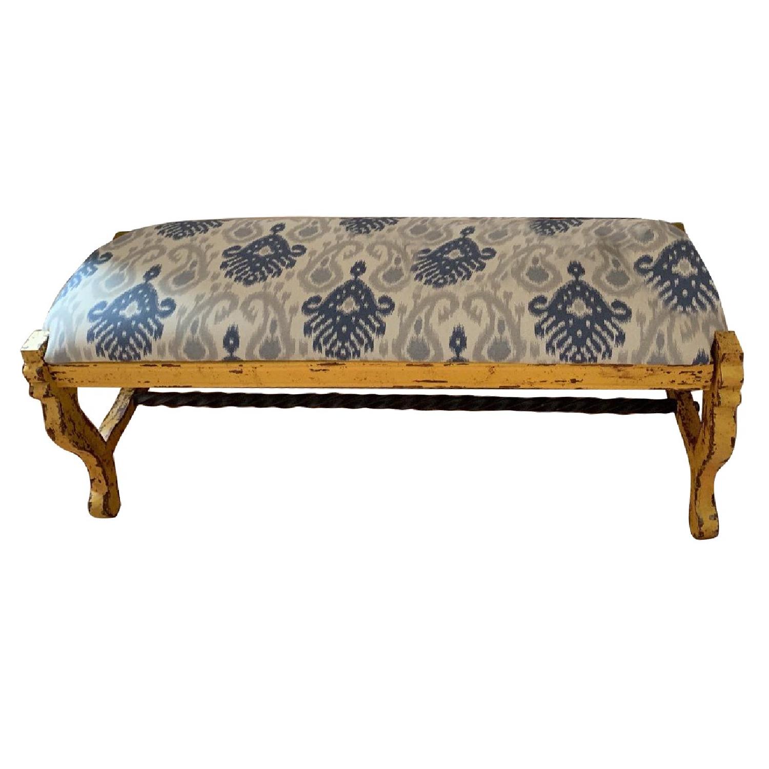 Distressed Accent Bench - image-0
