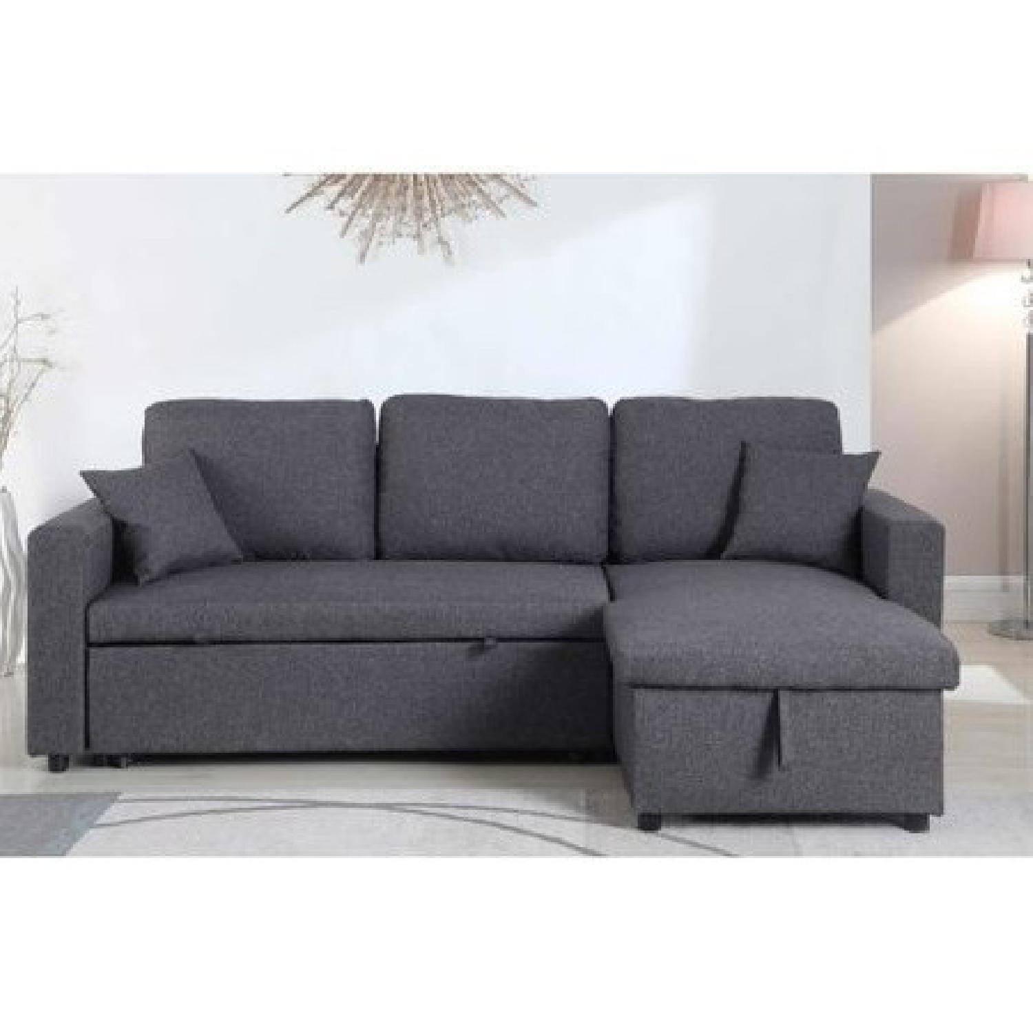 Ebern Designs Mullaney Reversible Sleeper Sectional Sofa - image-9