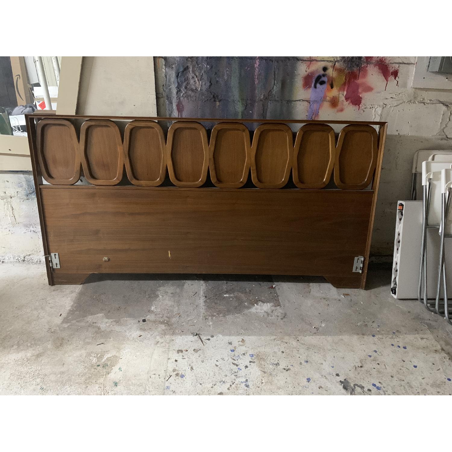 Vintage Mid Century King Headboard AptDeco