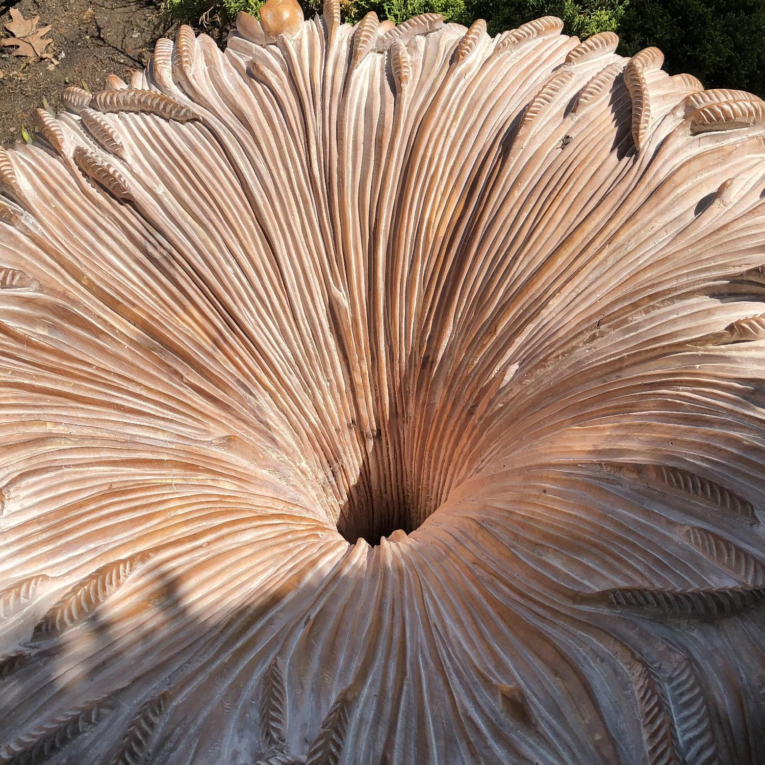 Custom Hand Carved Dining Table w/ 4 Chairs - image-2
