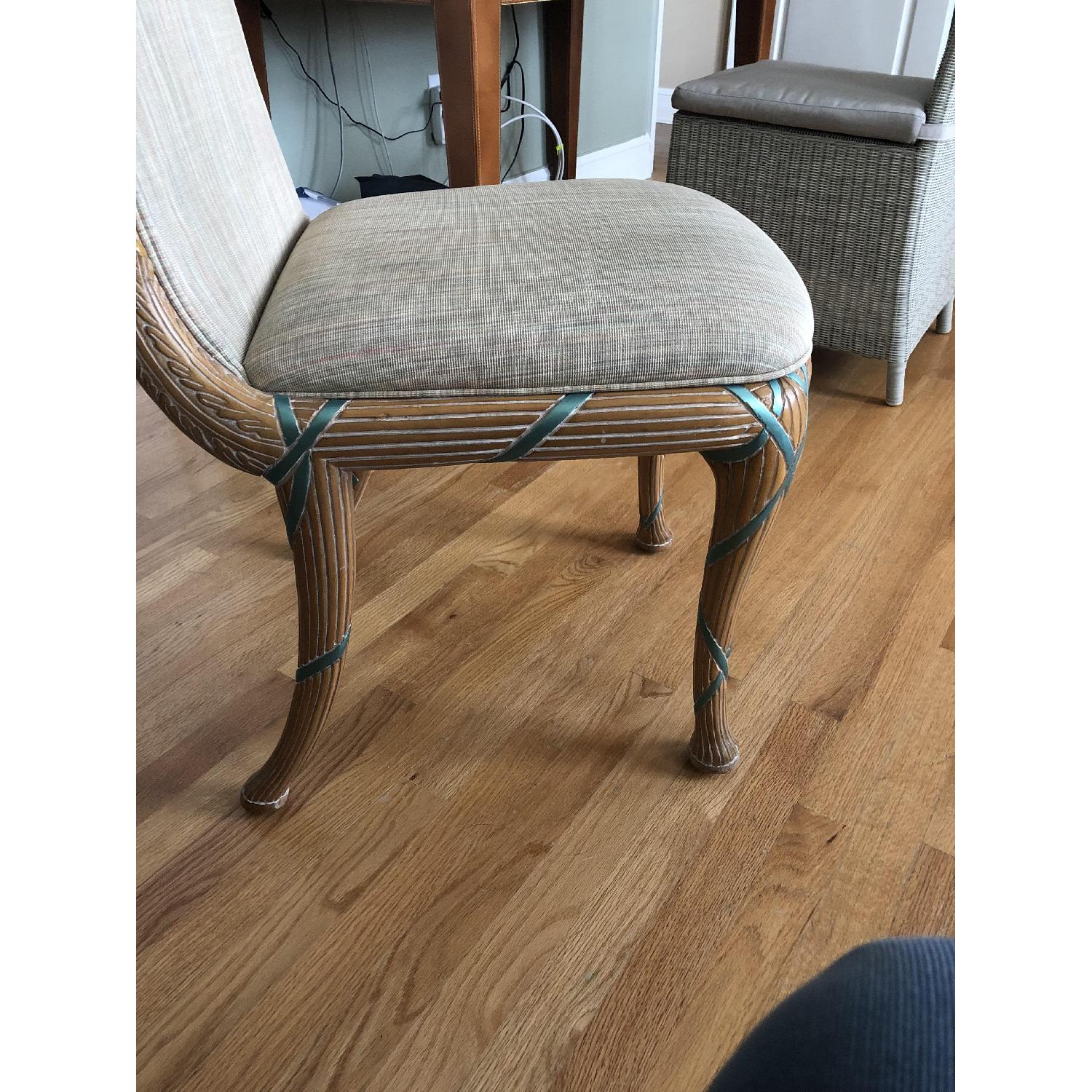 Custom Hand Carved Dining Table w/ 4 Chairs - image-6