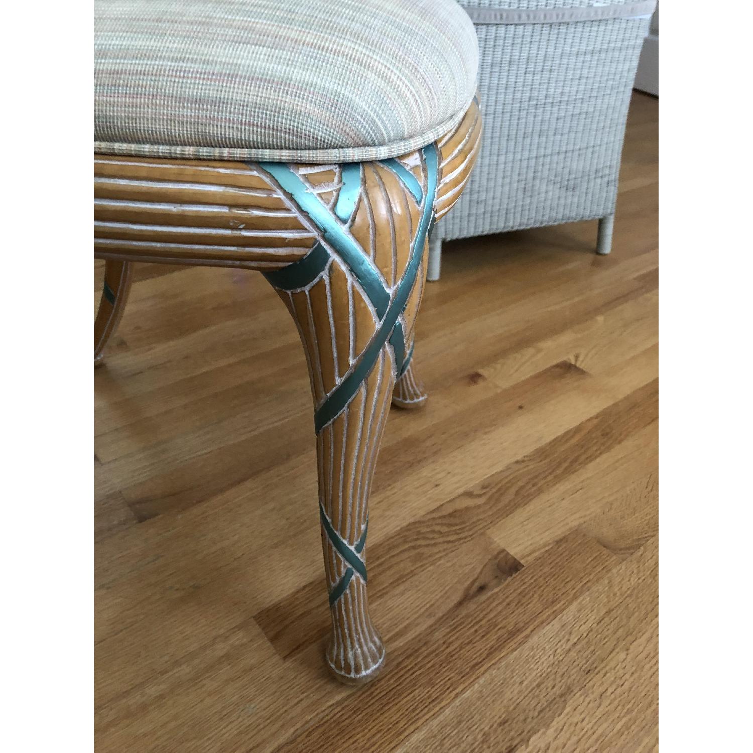 Custom Hand Carved Dining Table w/ 4 Chairs - image-7