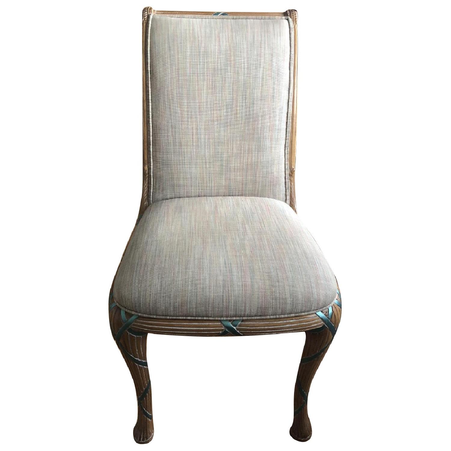 Custom Hand Carved Dining Table w/ 4 Chairs - image-9