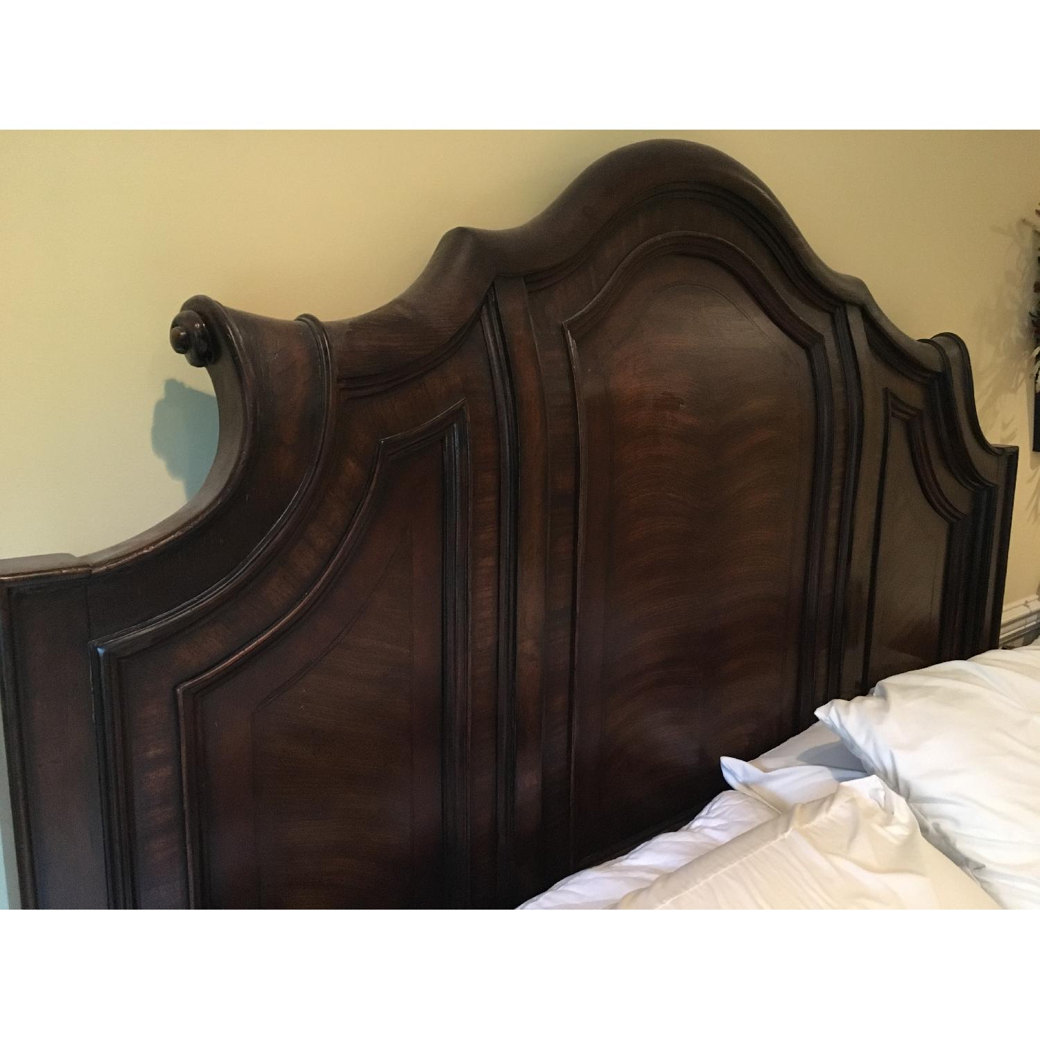 Solid Wood King Bed Frame - image-2