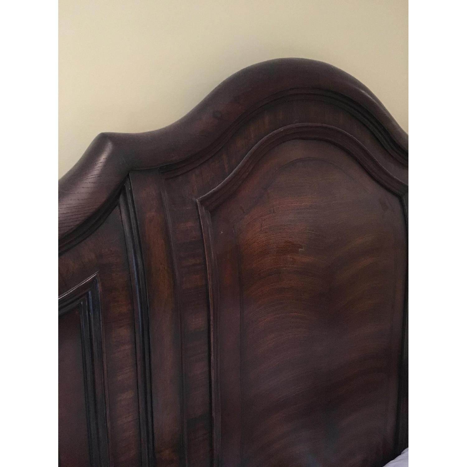 Solid Wood King Bed Frame - image-4