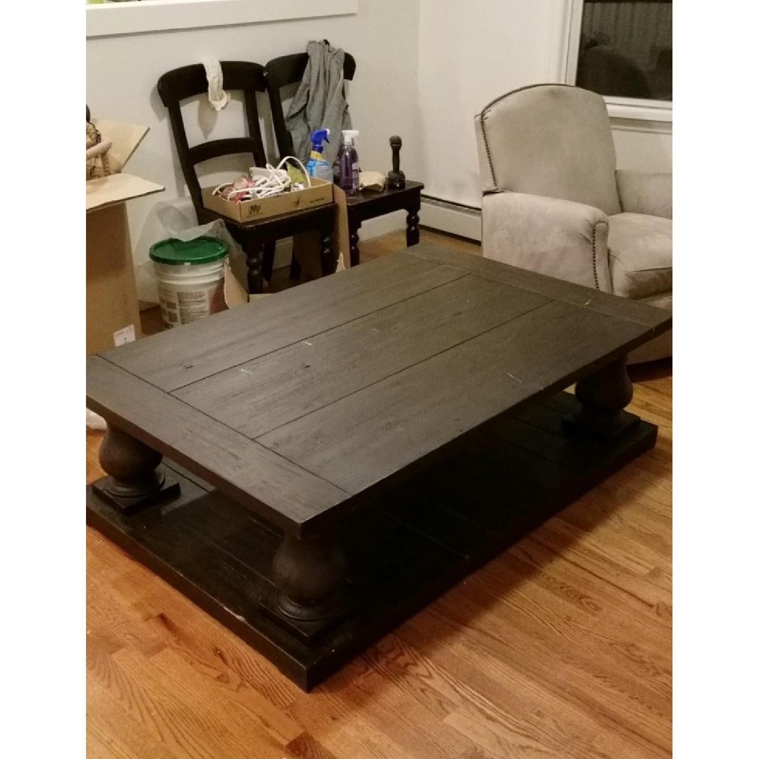 Restoration Hardware Balustrade Salvaged Wood Coffee Table - image-2