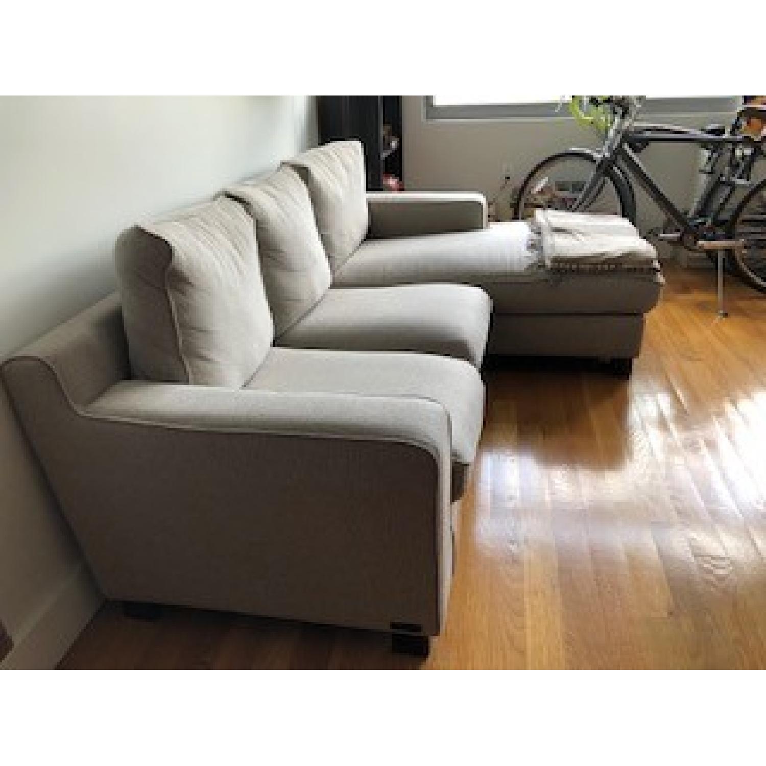 Abbyson Sectional Sofa w/ Chaise Lounge - image-3